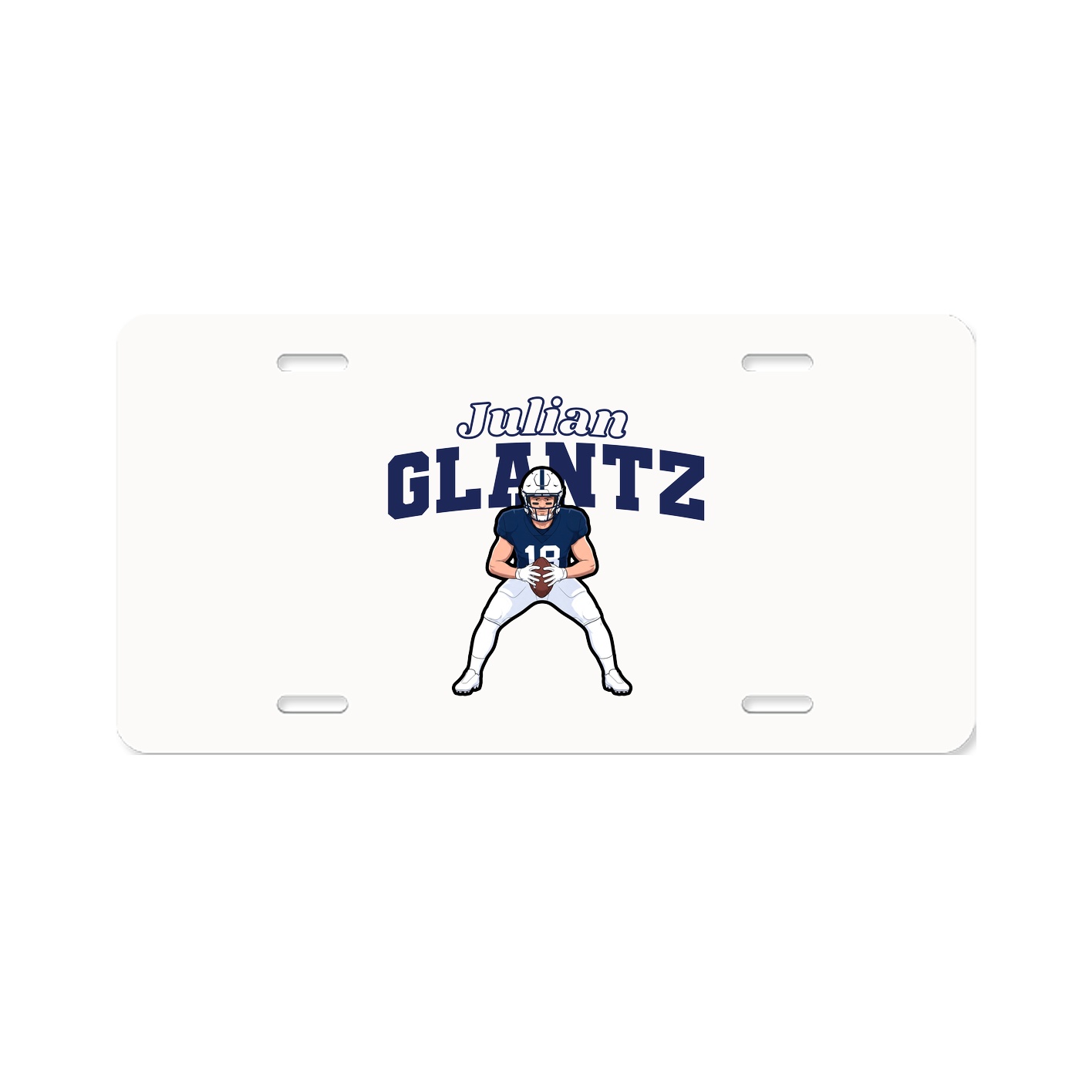 License Plate — Name Arch in Classic