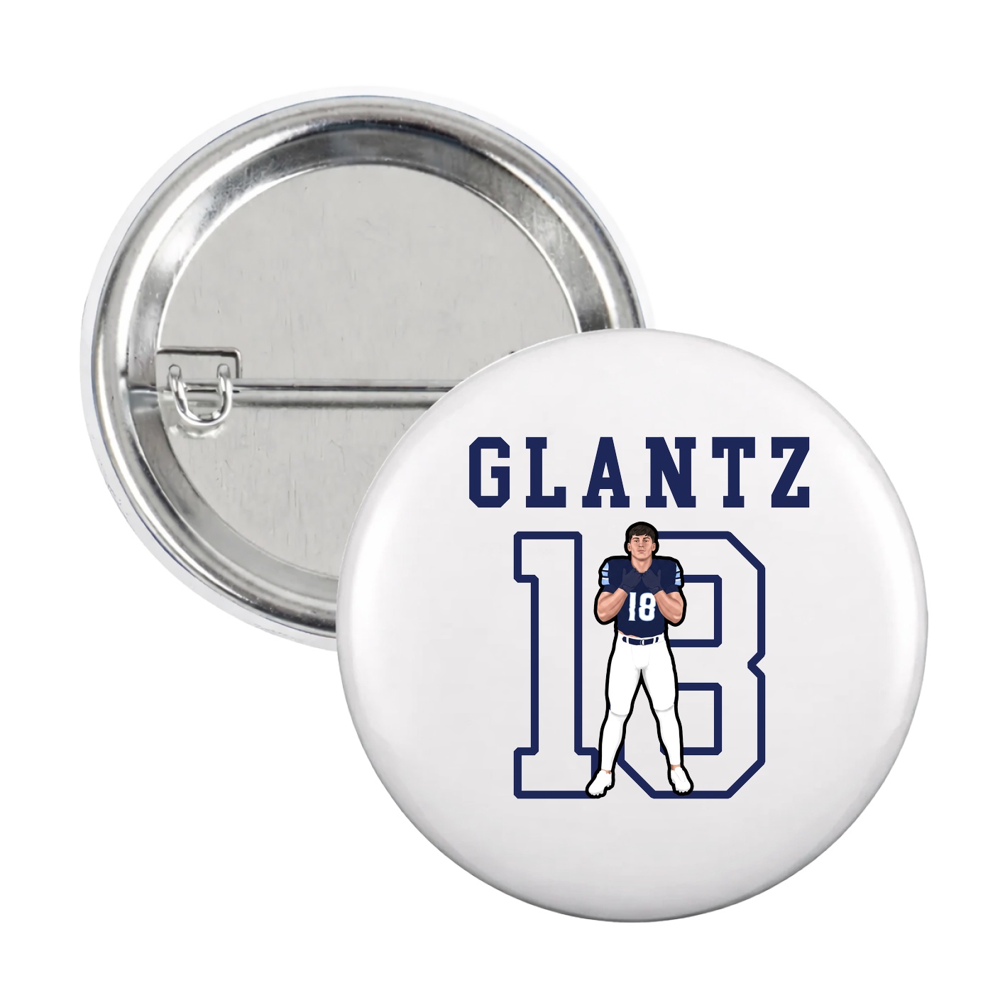 Game Day Button — Shirsey in White
