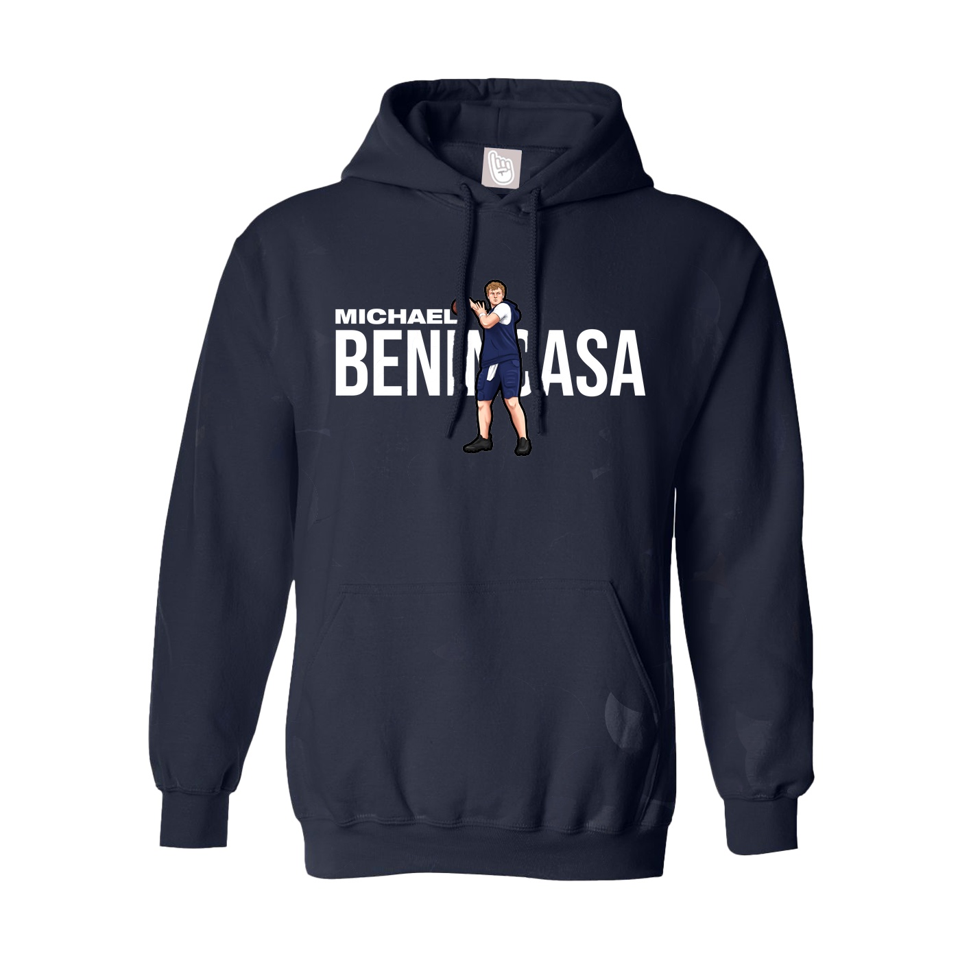 Hoodie — Player Name in Navy