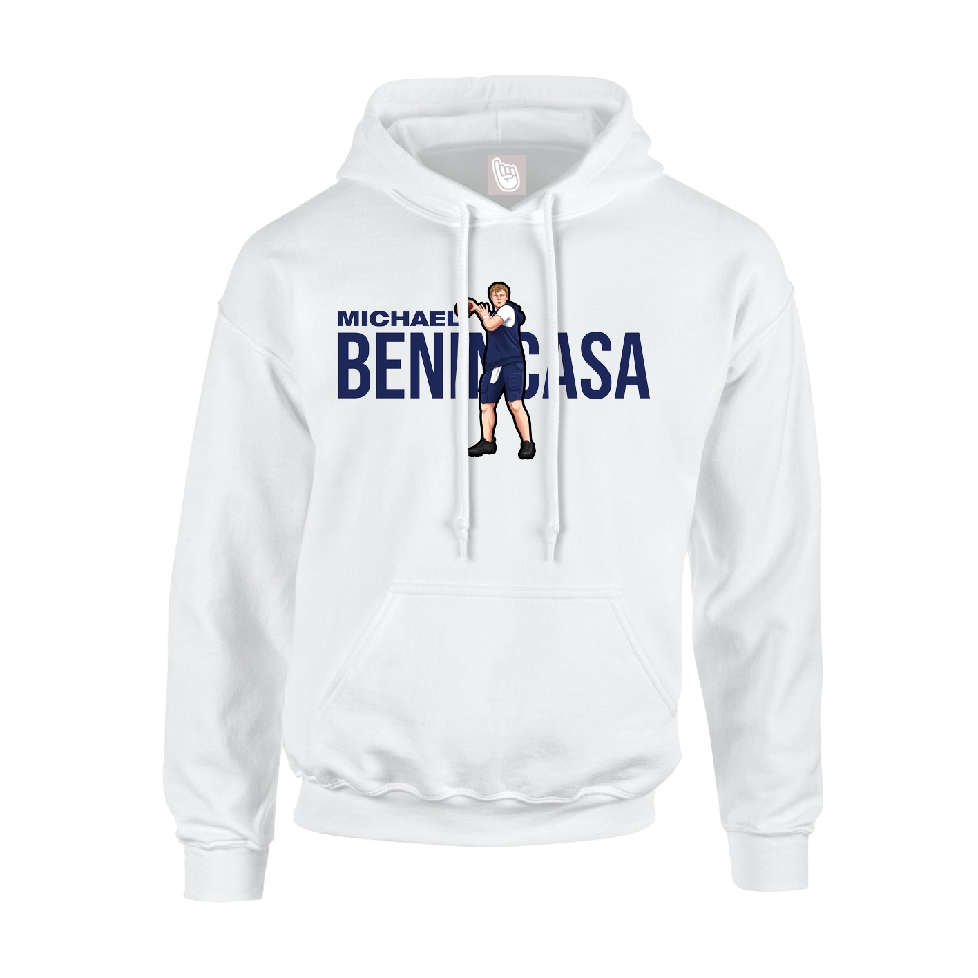 Hoodie — Player Name in White