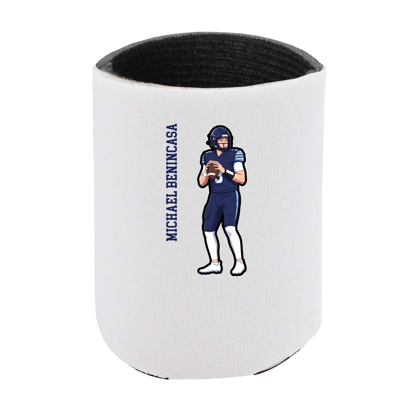 Can Holder — Name Vertical in White