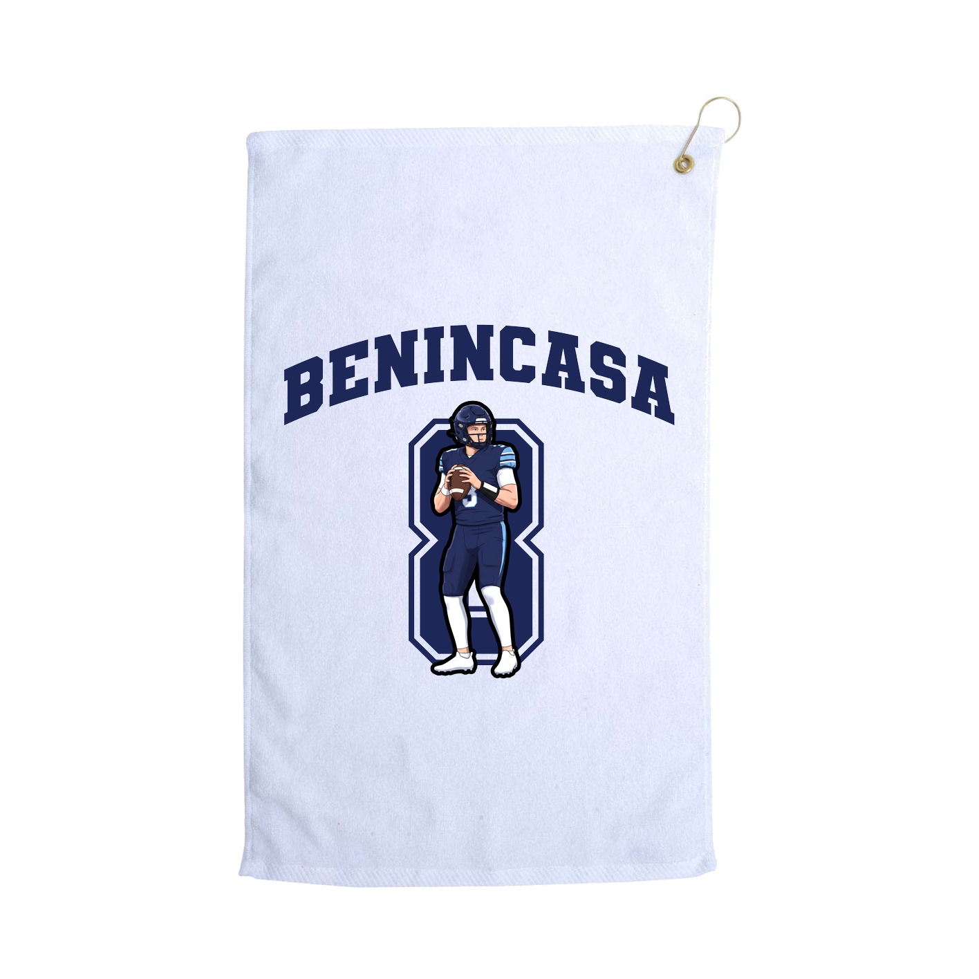 Golf Towel — Number in White