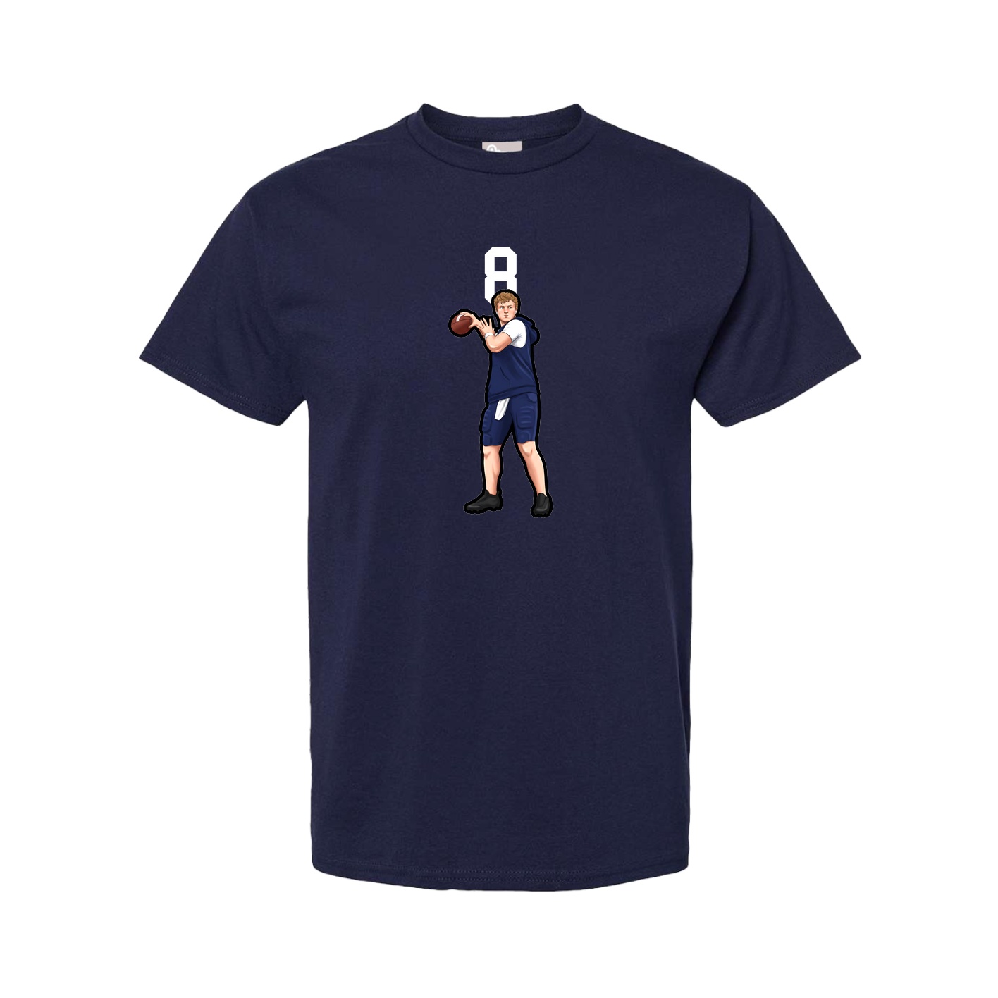 Youth Tee — Number Top in Navy
