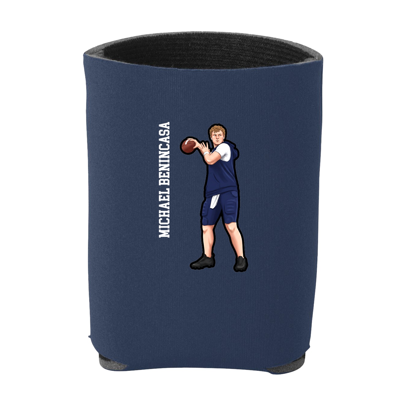 Can Holder — Name Vertical in Navy