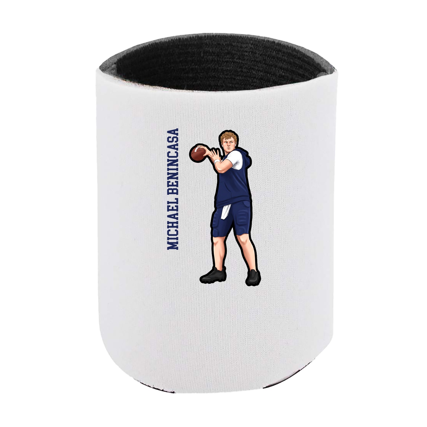 Can Holder — Name Vertical in White