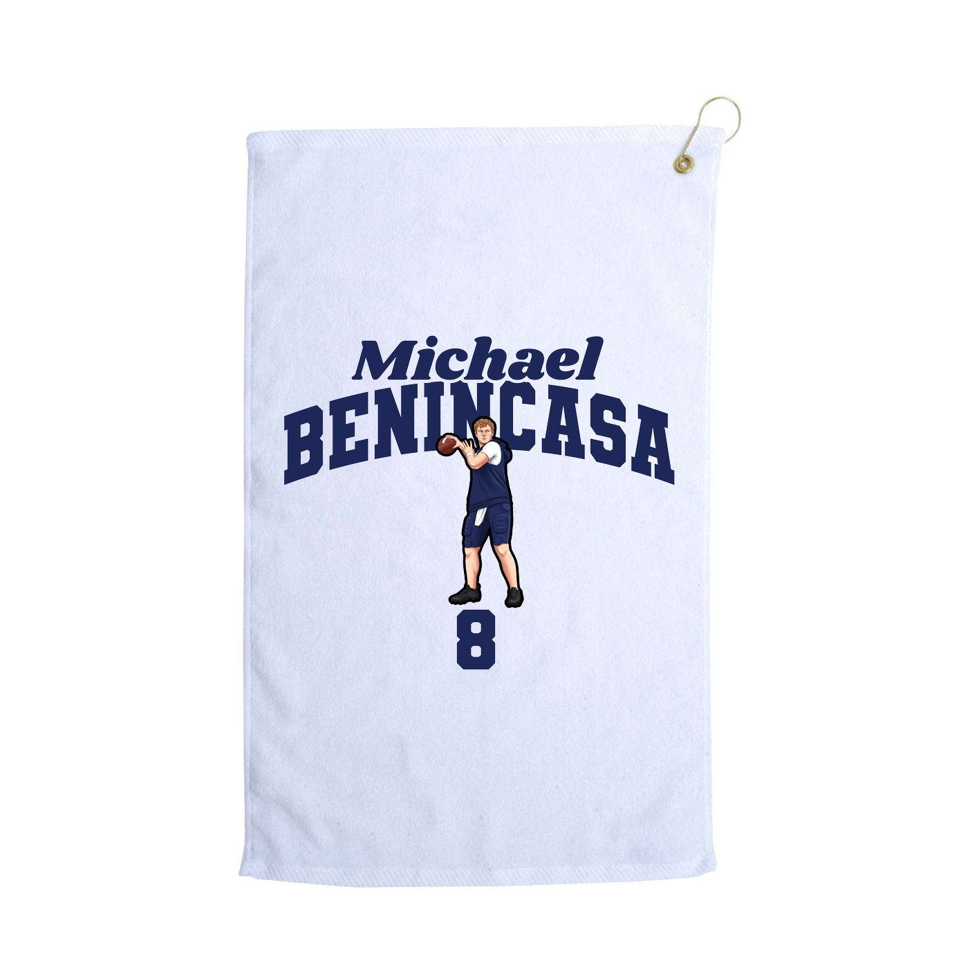 Golf Towel — Signature Arch in White