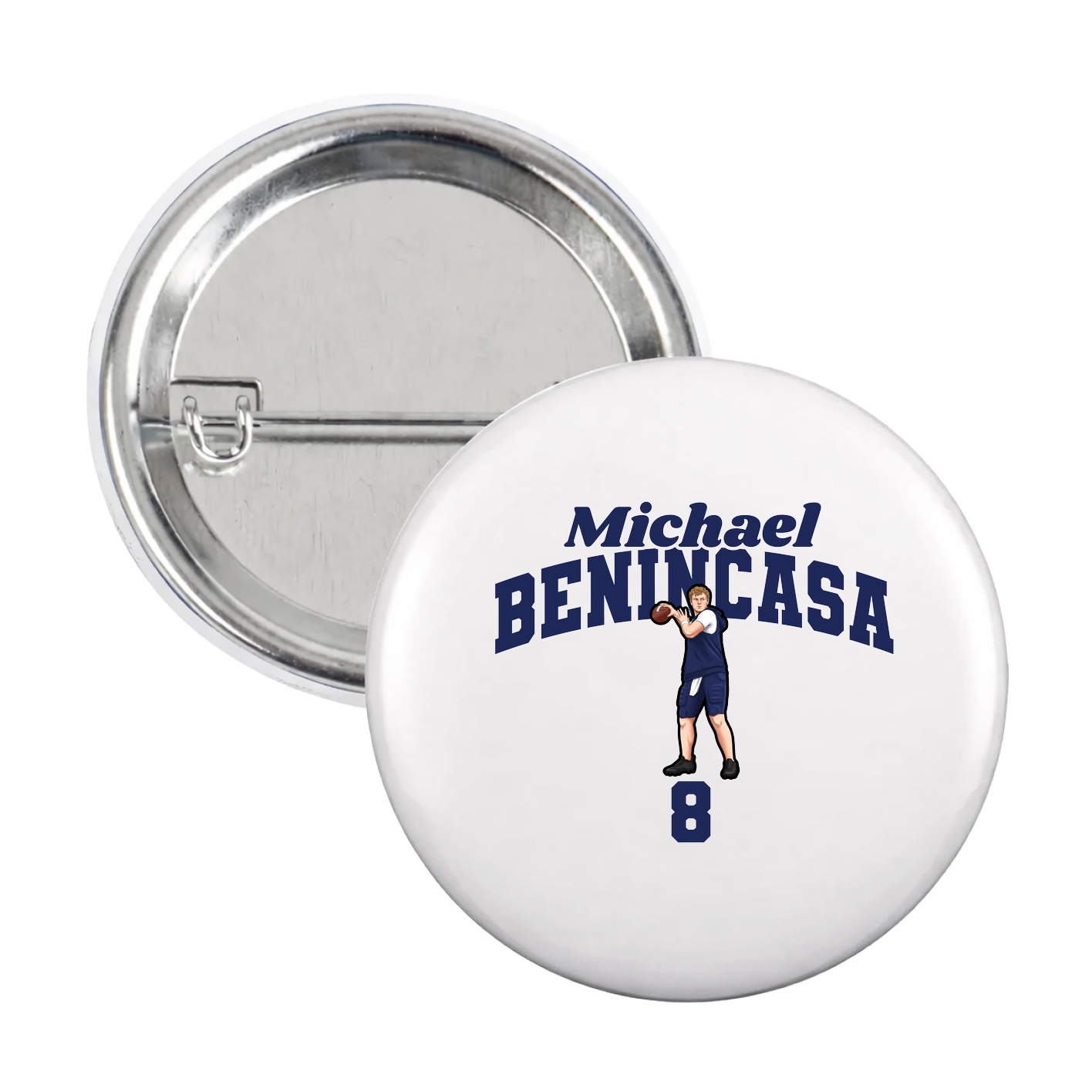 Game Day Button — Signature Arch in White