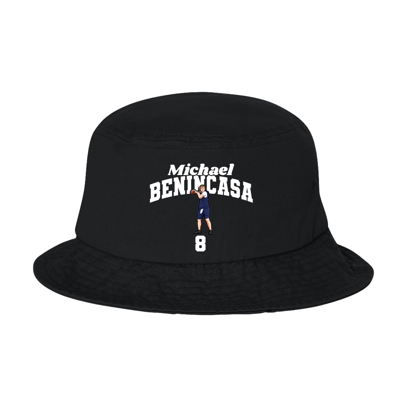 Bucket Cap — Signature Arch in Black