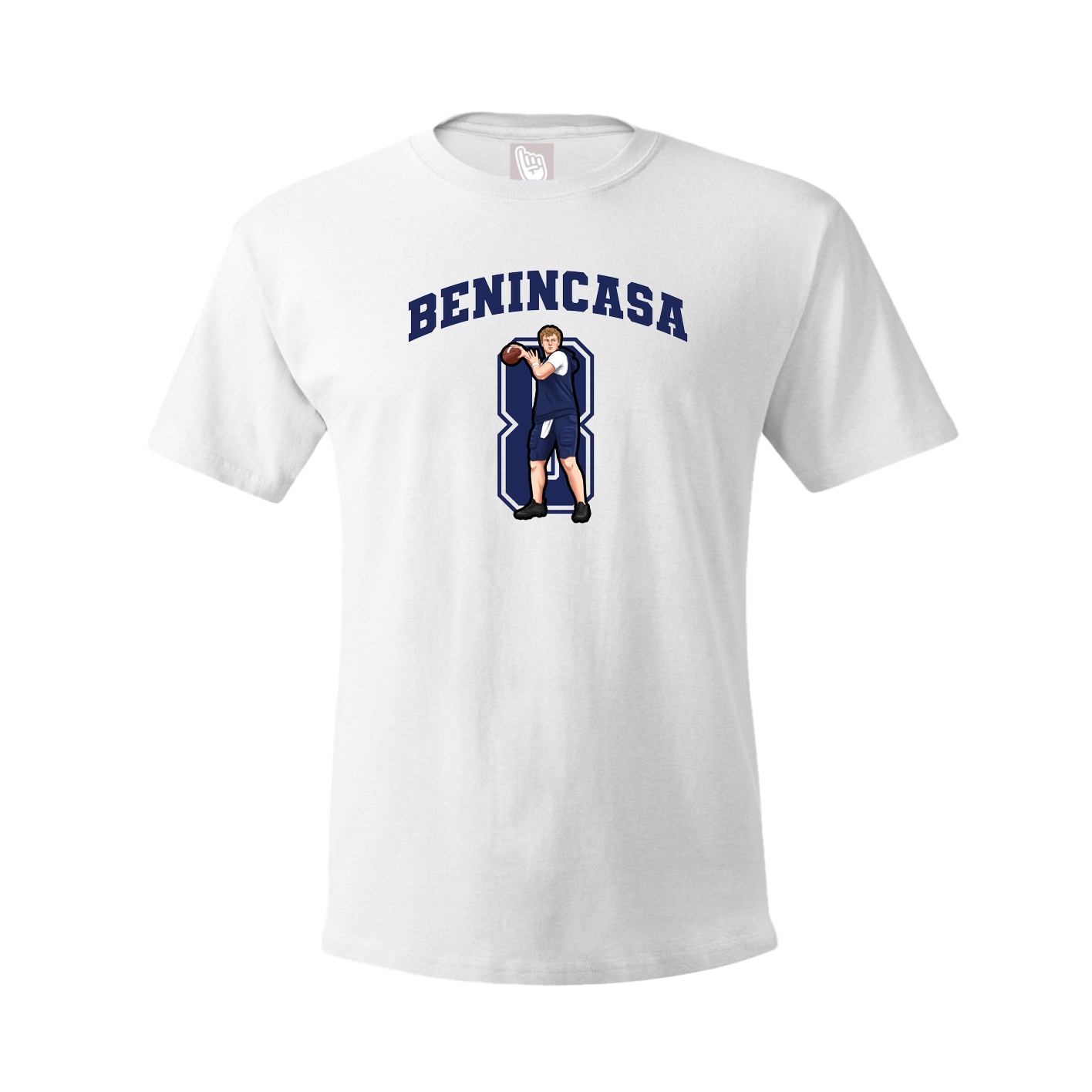 Youth Tee — Number in White