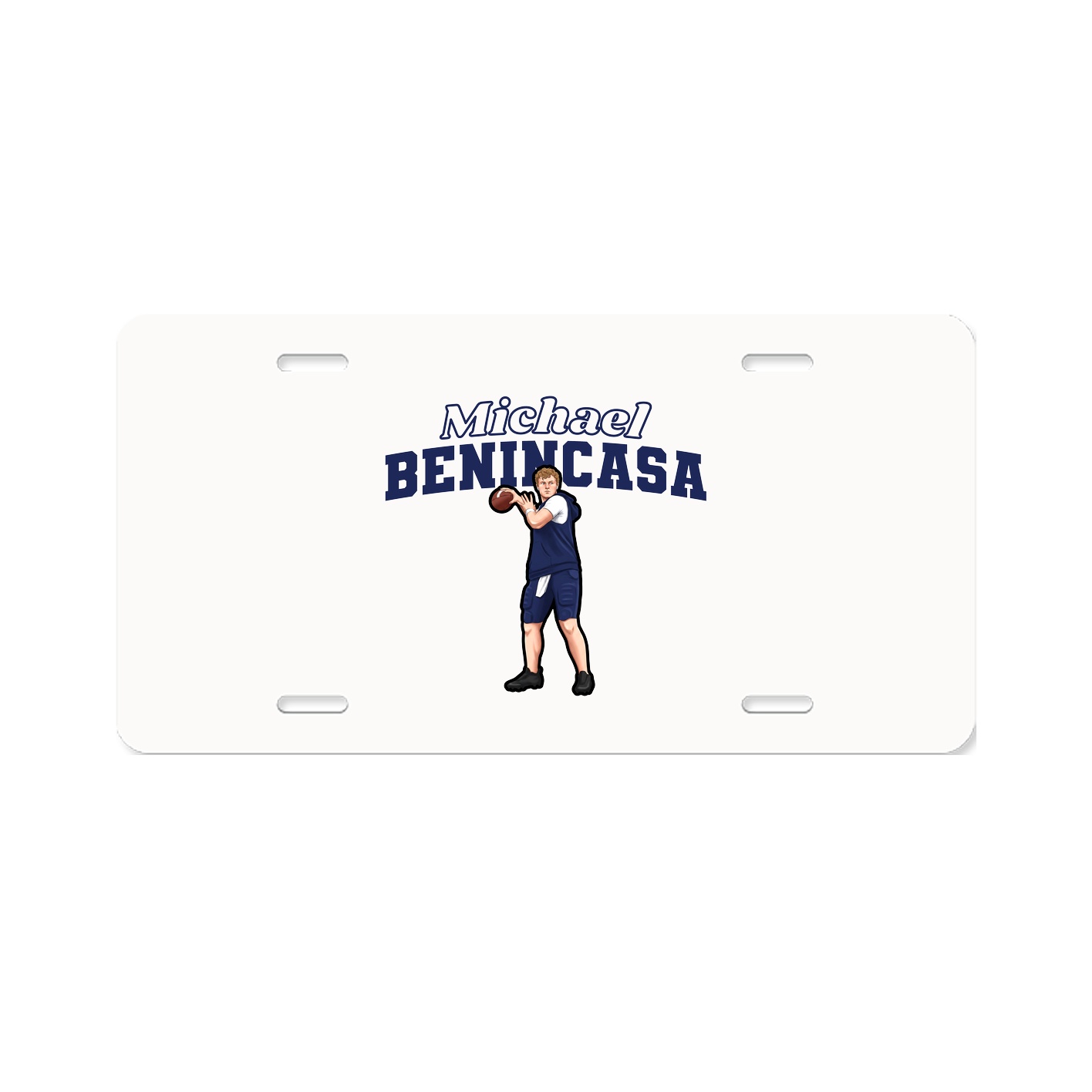 License Plate — Name Arch in Classic