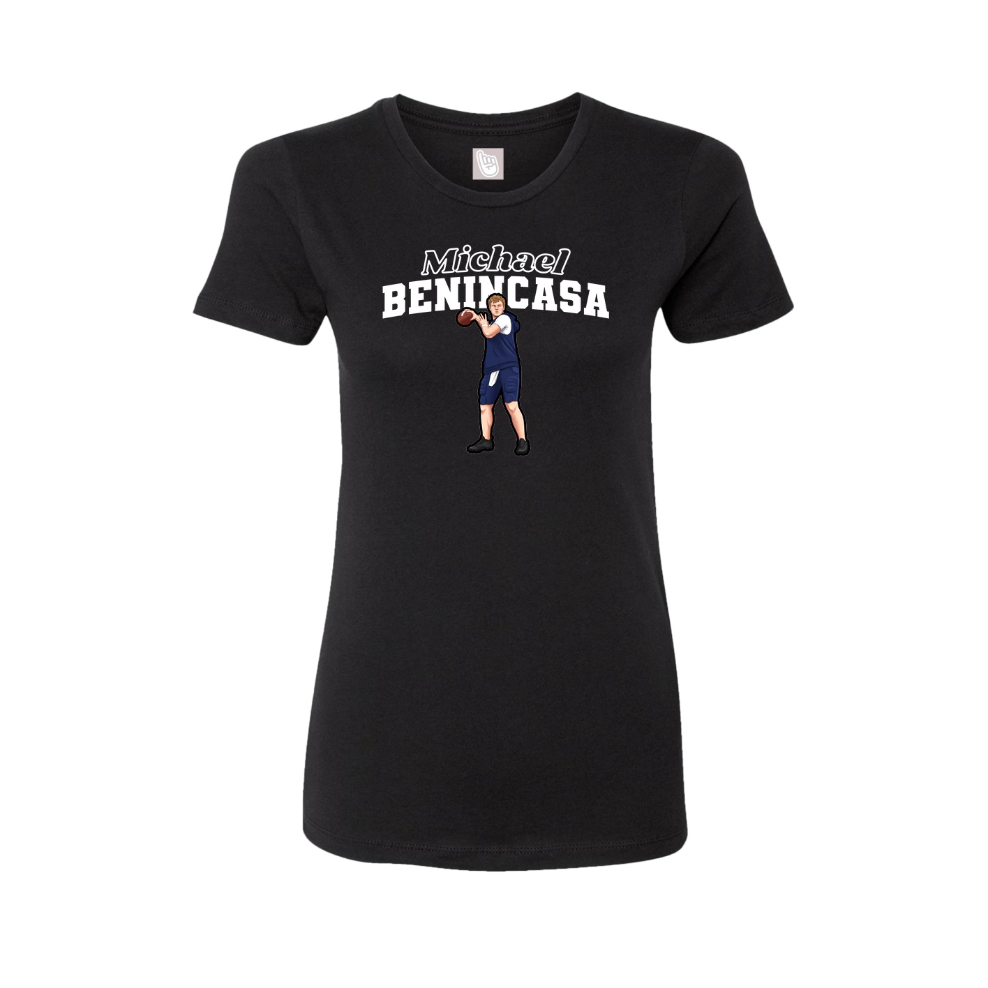 Womens Tee — Name Arch in Black