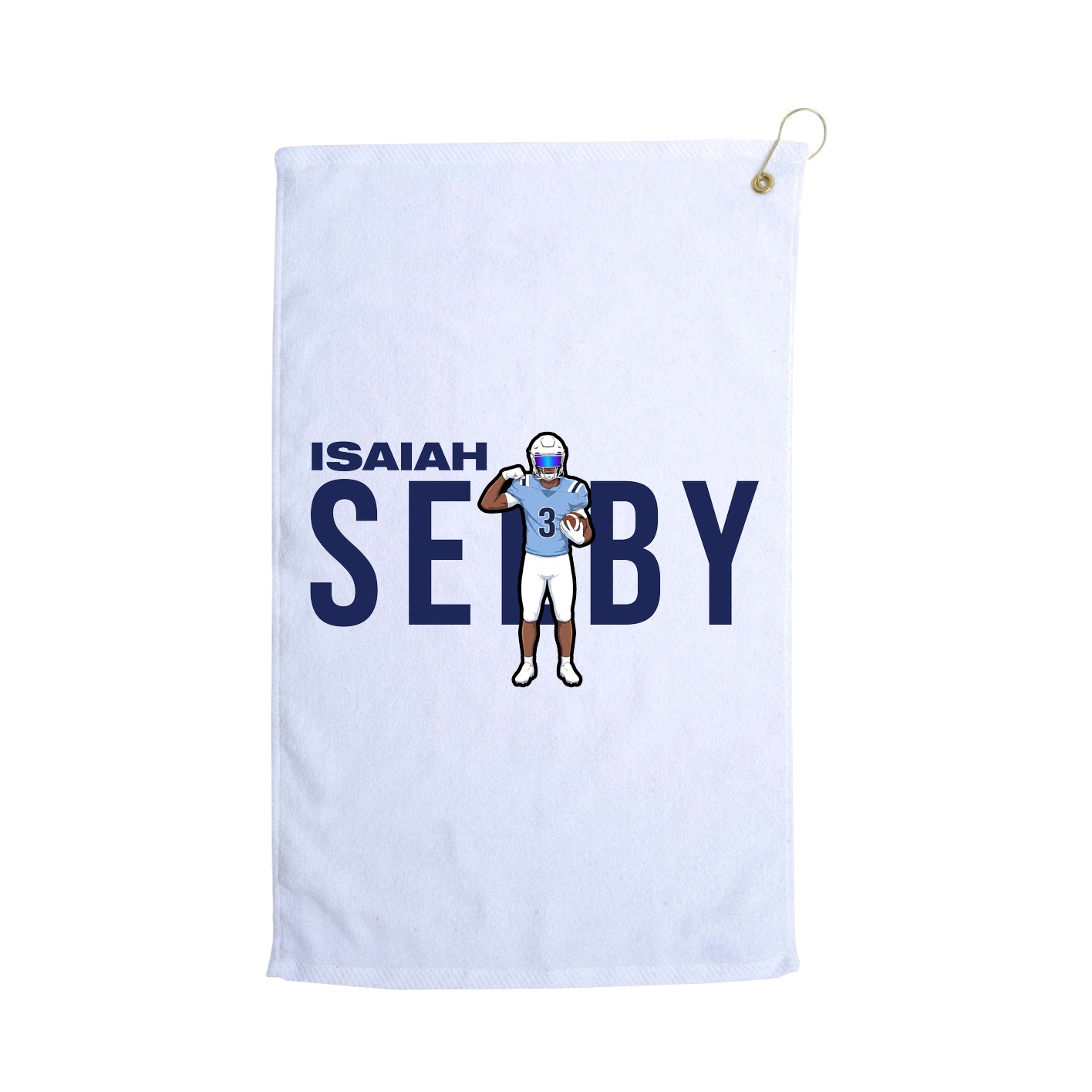Golf Towel — Player Name in White