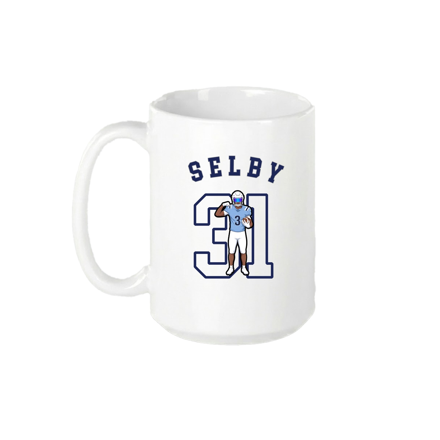 15oz Coffee Mug — Shirsey Arch in White