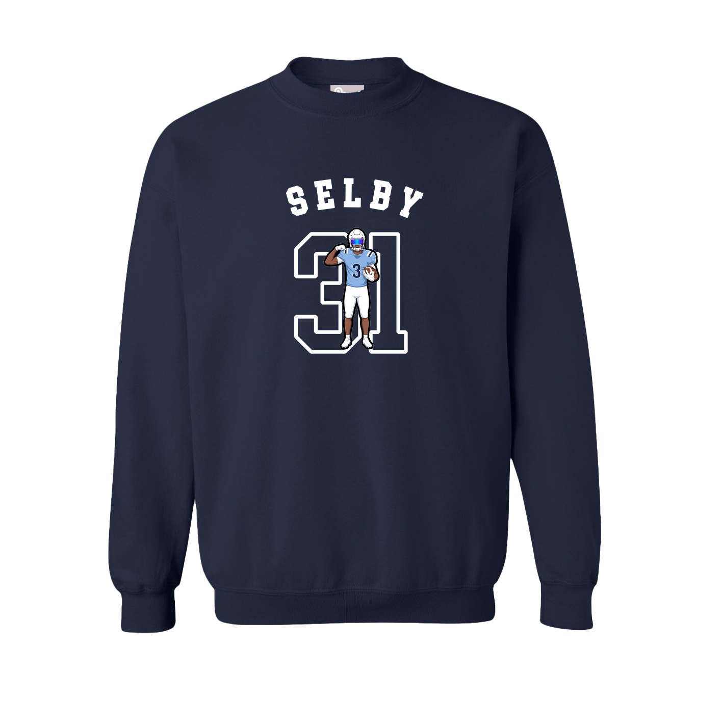 Fleece Crew — Shirsey Arch in Navy