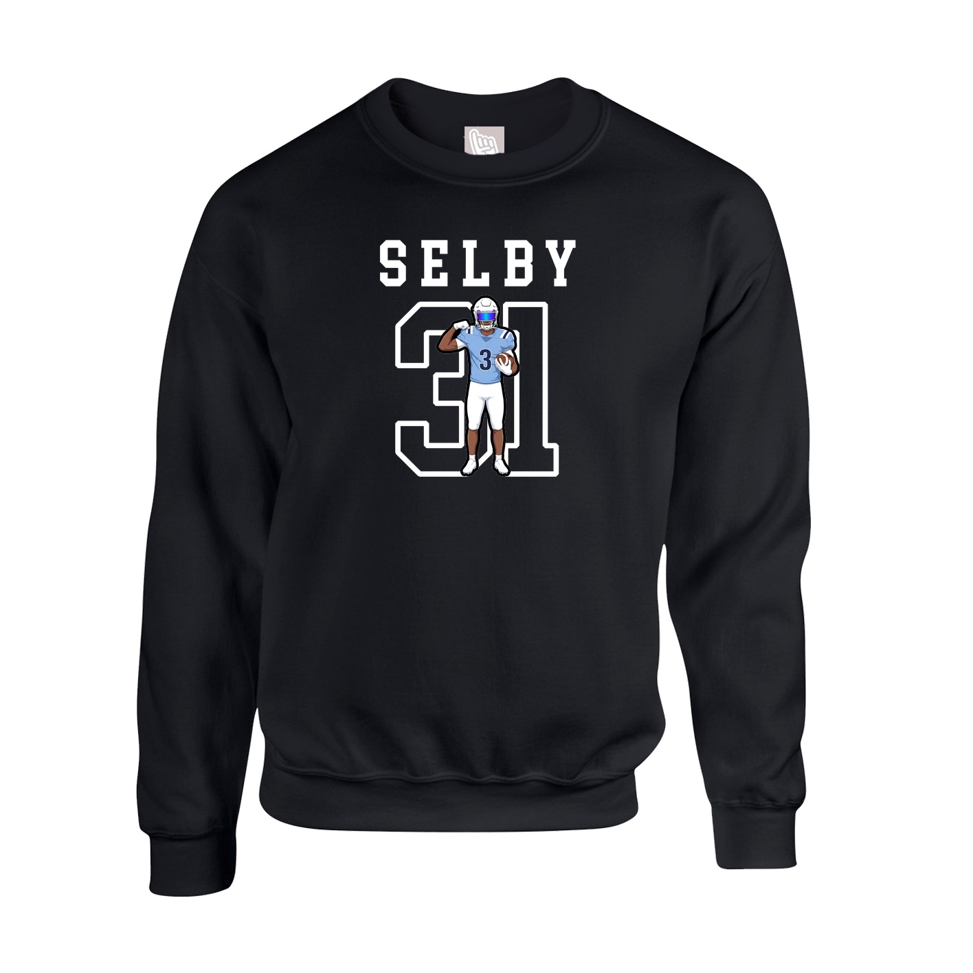 Fleece Crew — Shirsey in Black