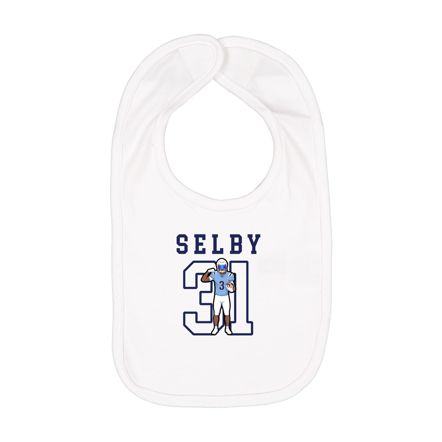 Infant Bib — Shirsey in White