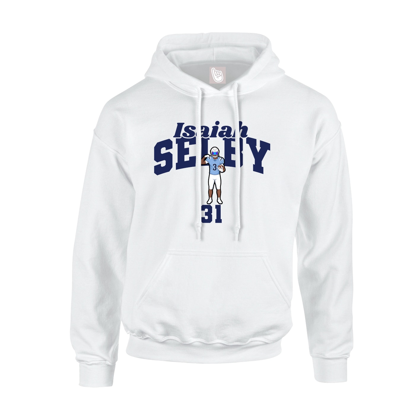 Hoodie — Signature Arch in White