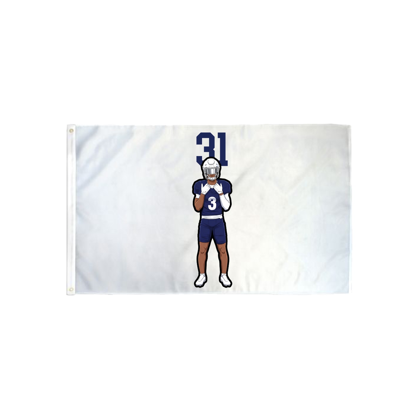 3x5 Flag — Number Top in Classic