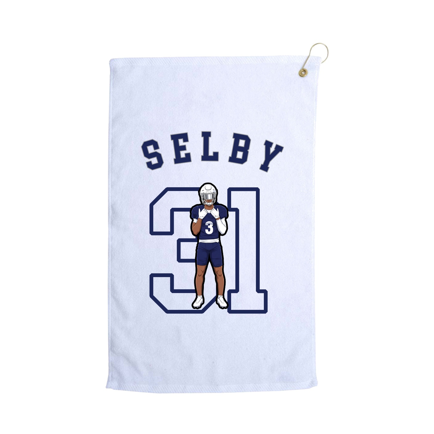 Golf Towel — Shirsey Arch in White
