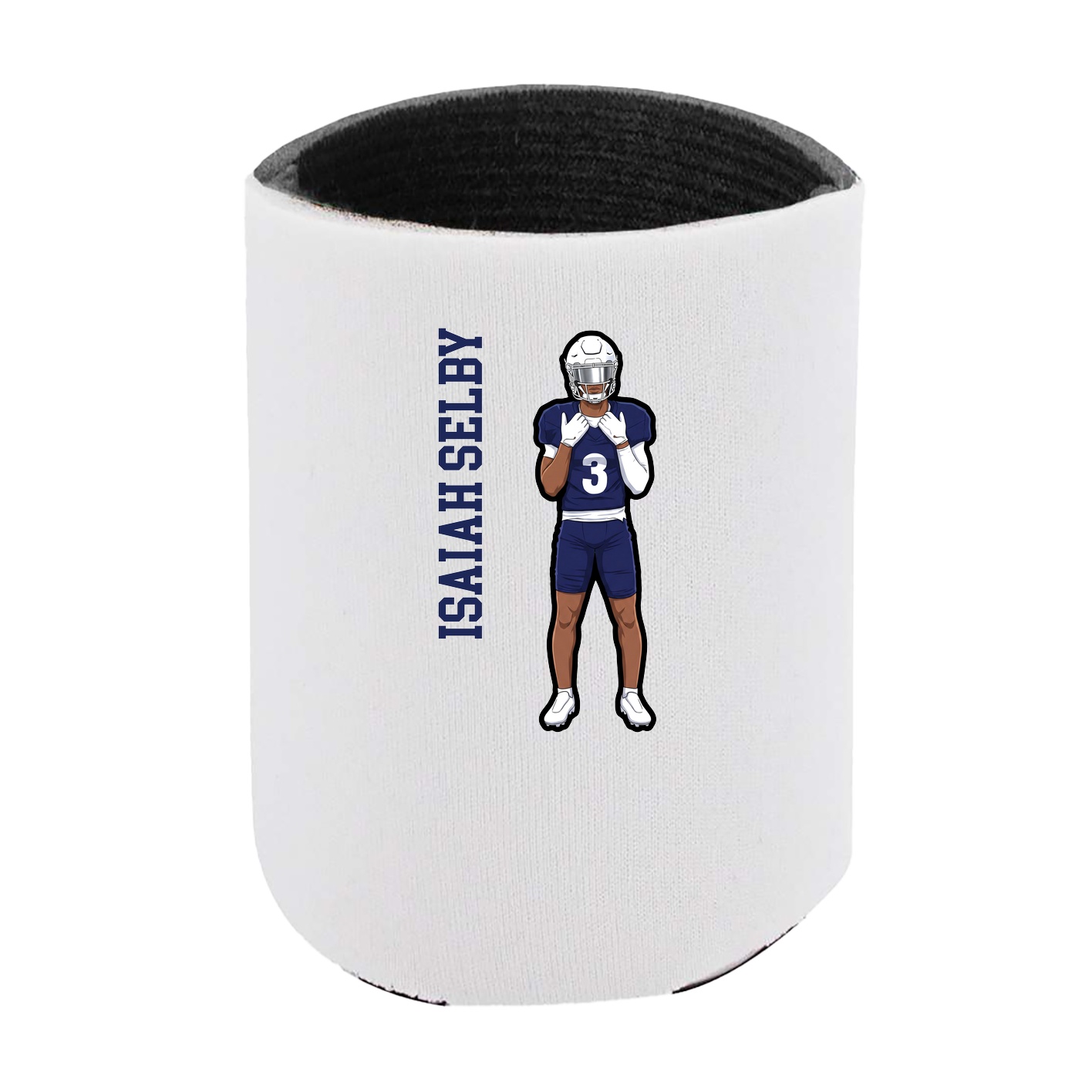 Can Holder — Name Vertical in White