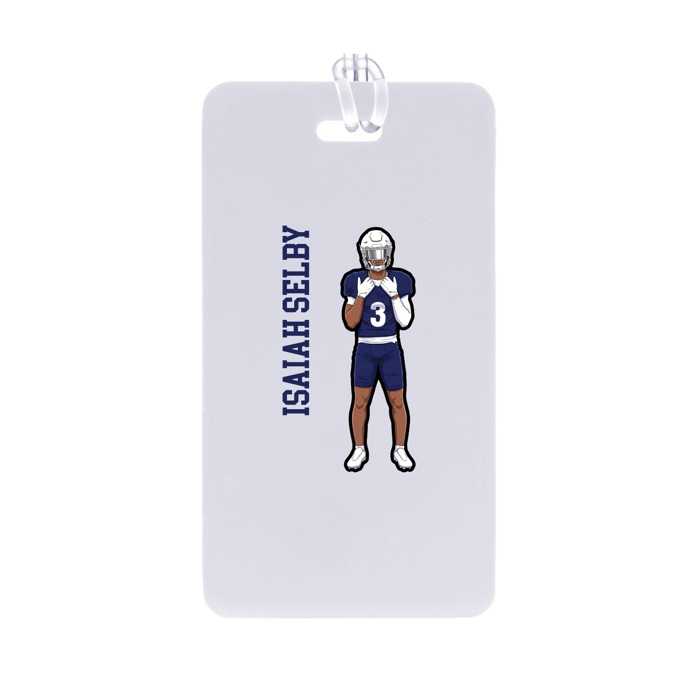 Bag Tag — Name Vertical in Classic