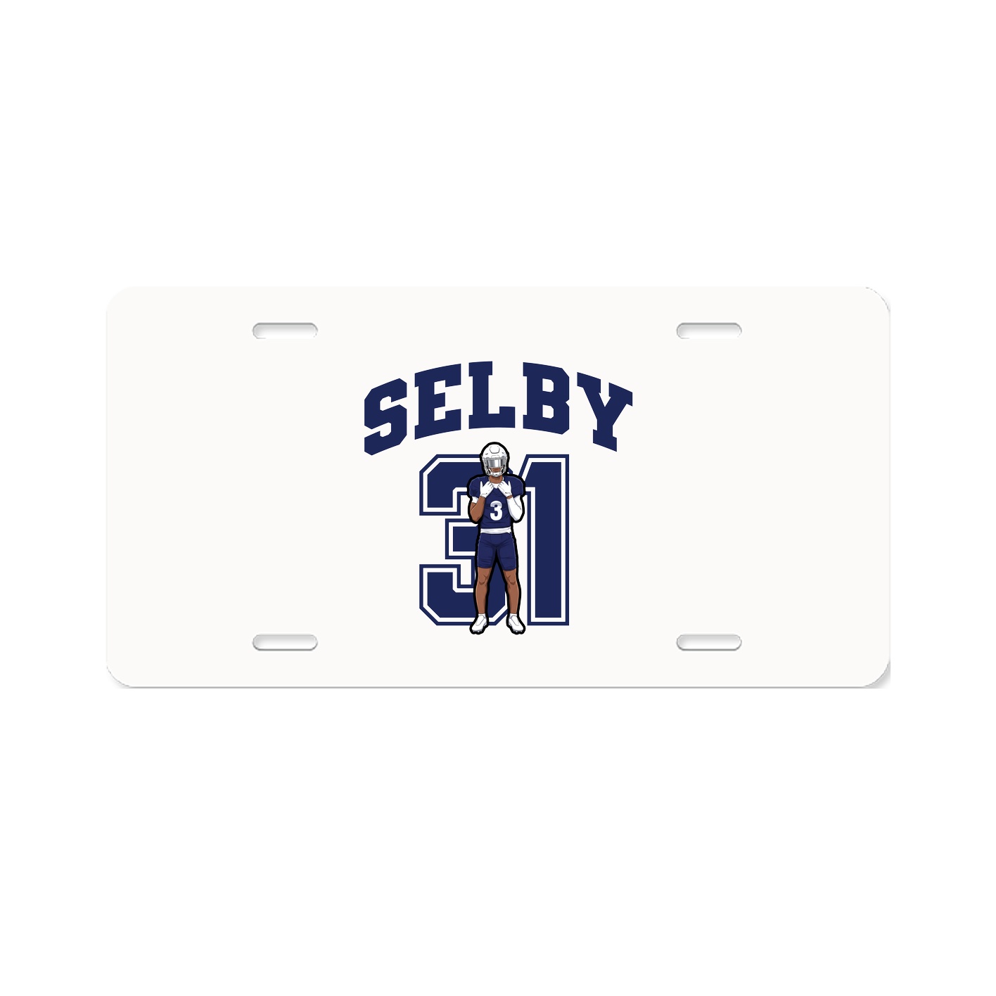 License Plate — Number in Classic