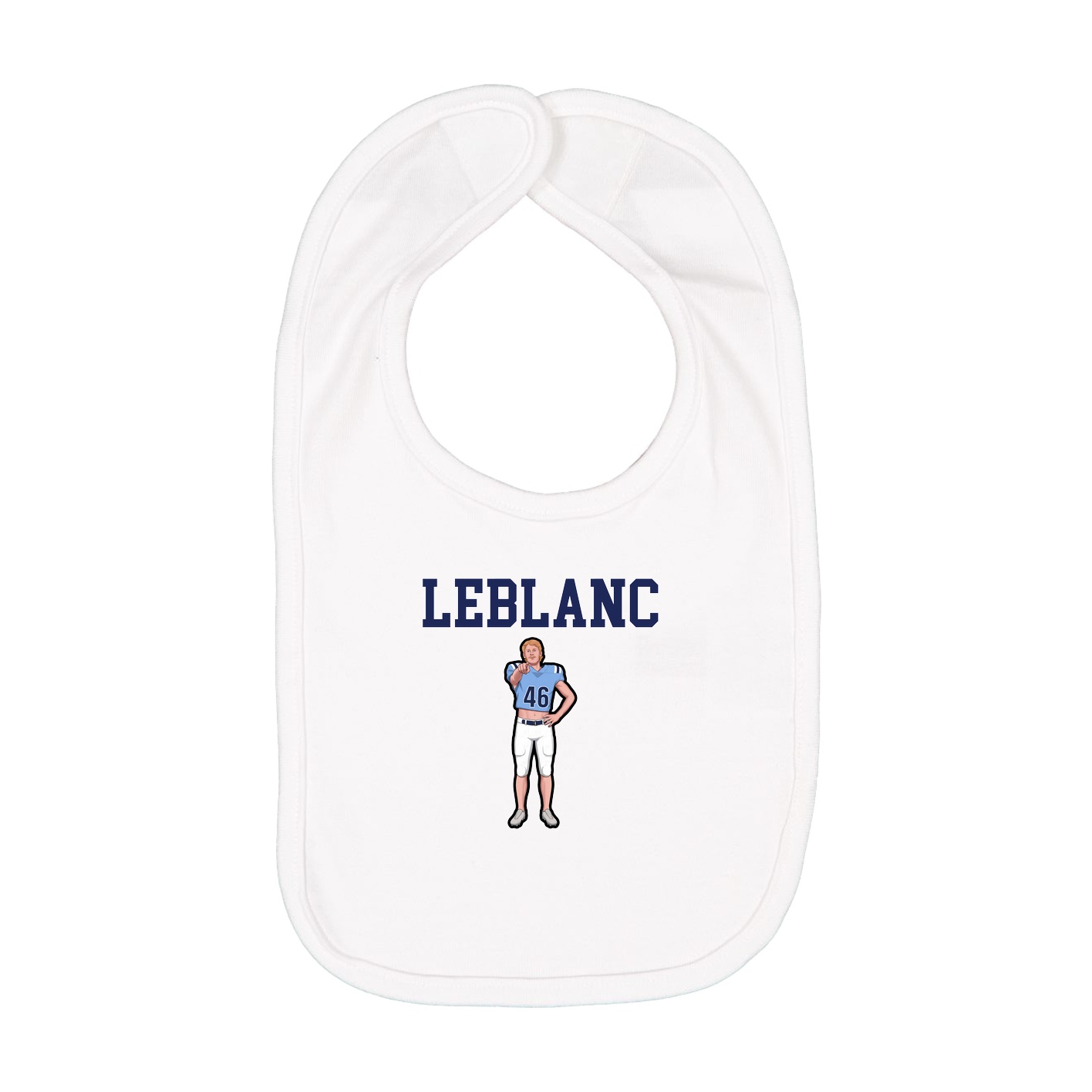 Infant Bib — Shirsey in White