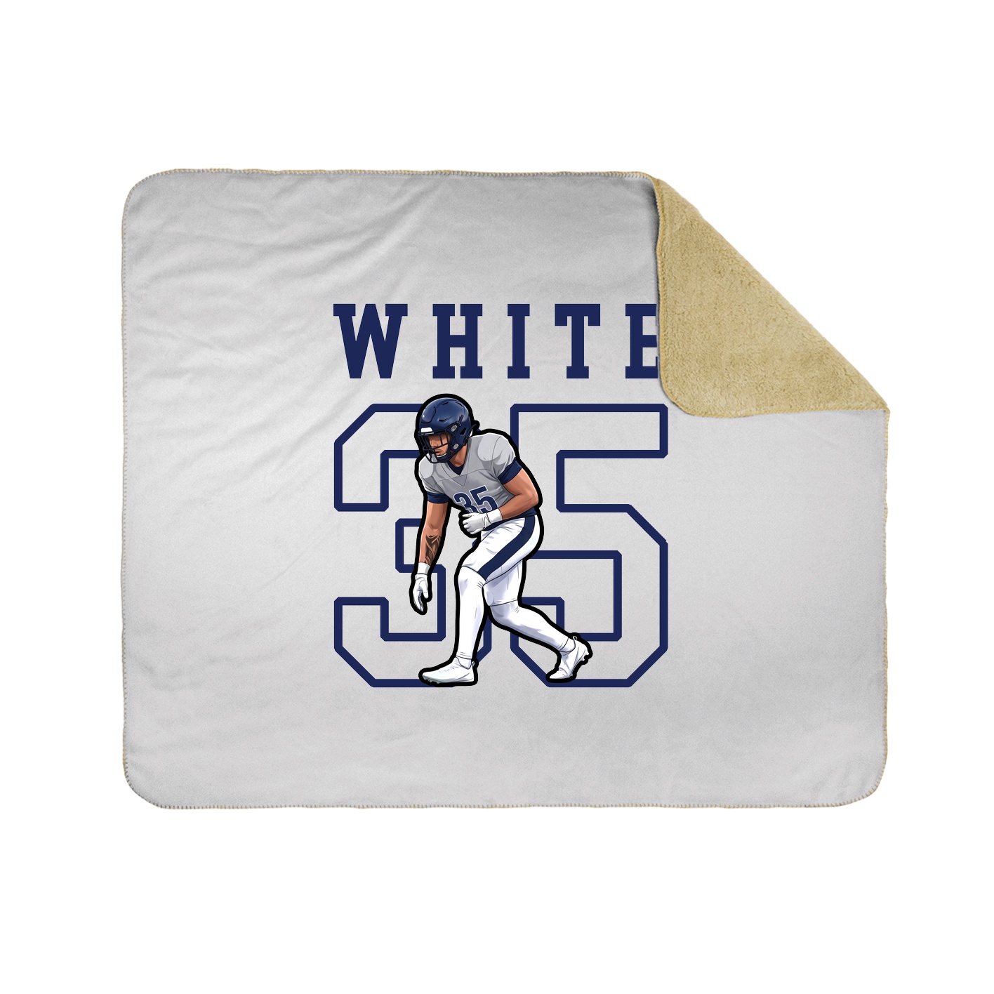 Throw Blanket — Shirsey in White