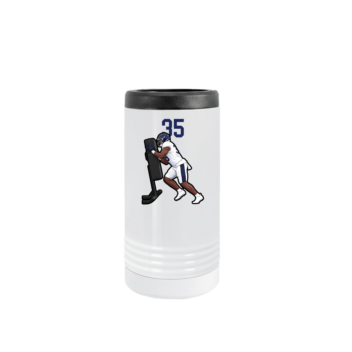Slim Beverage Holder — Number Top in White