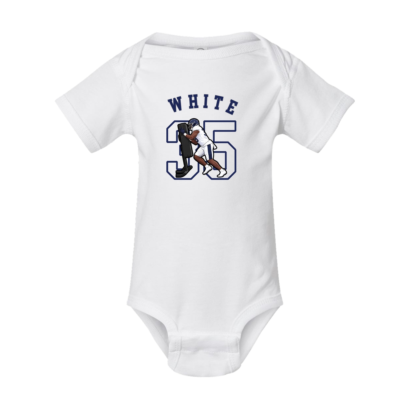 Baby Onesie — Shirsey Arch in White