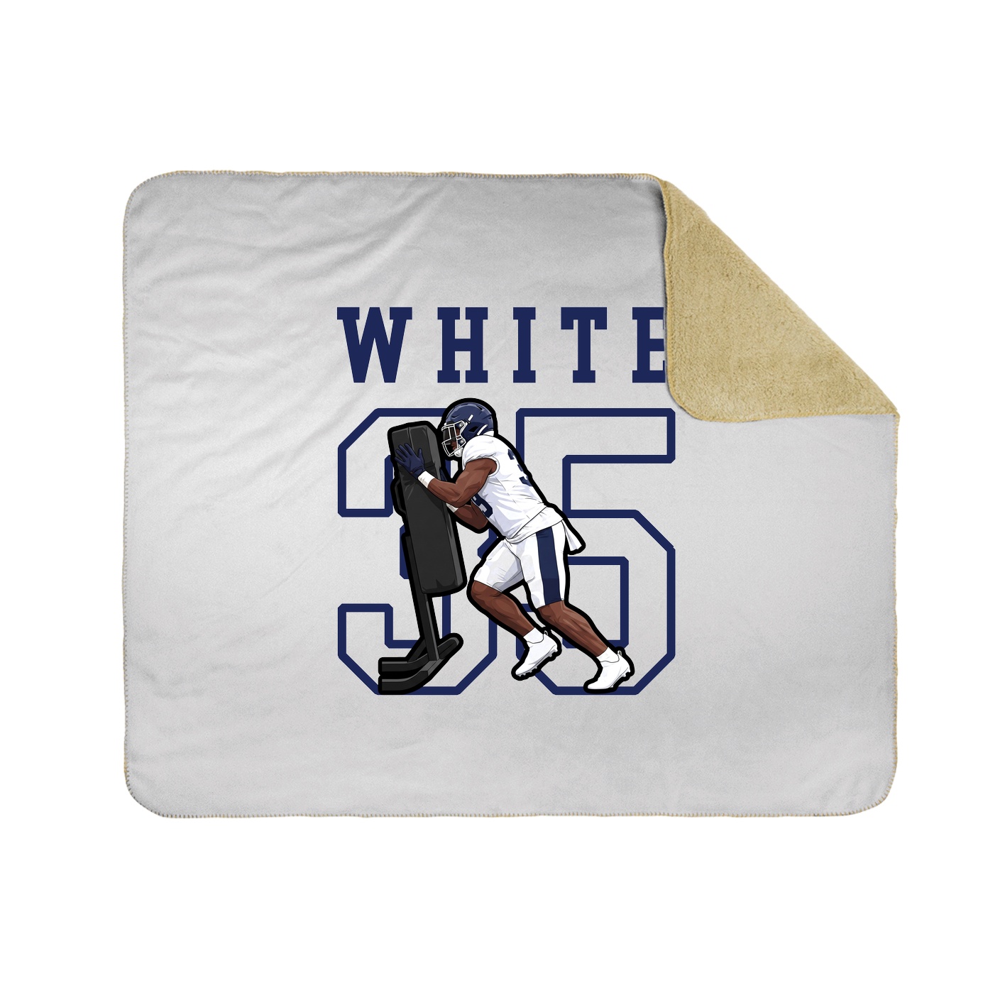 Throw Blanket — Shirsey in White