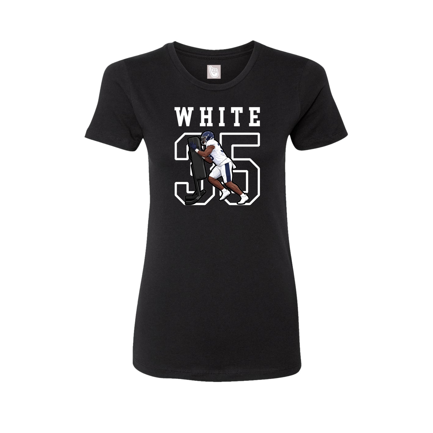 Fitted Women's Tee — Shirsey in Black