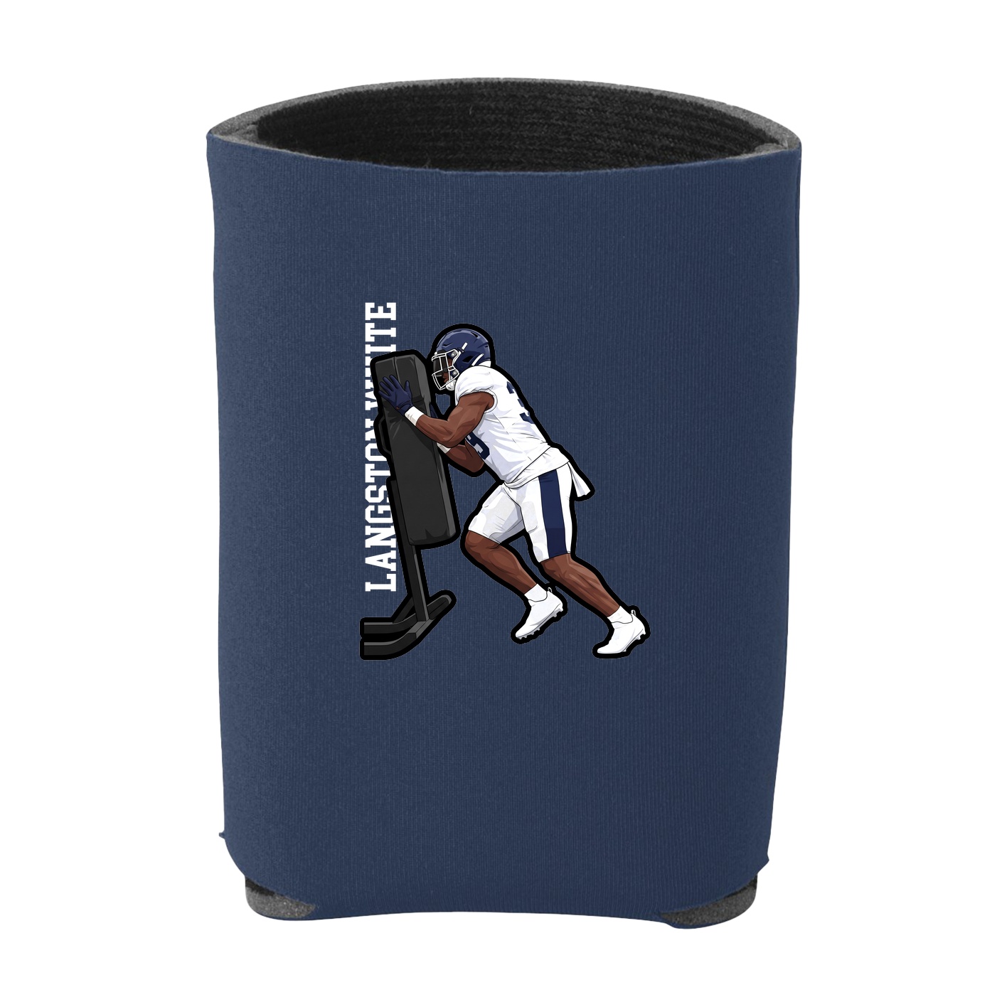 Can Holder — Name Vertical in Navy