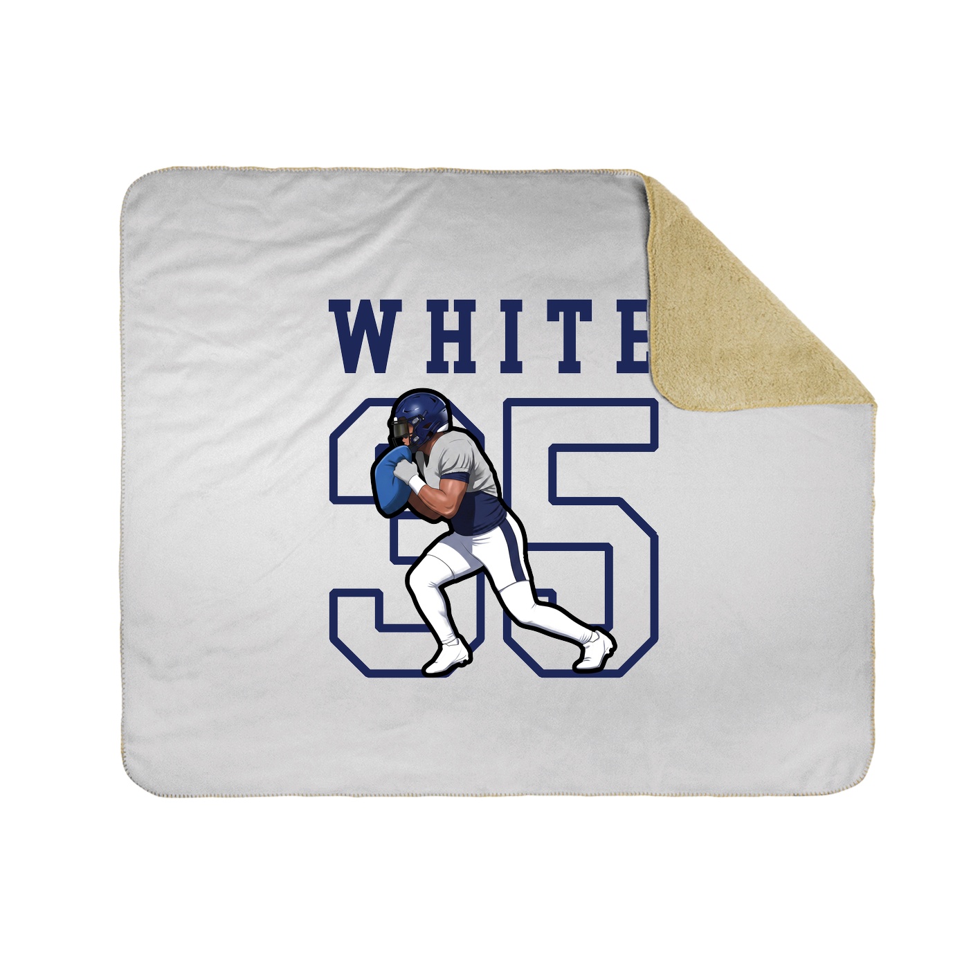 Throw Blanket — Shirsey in White
