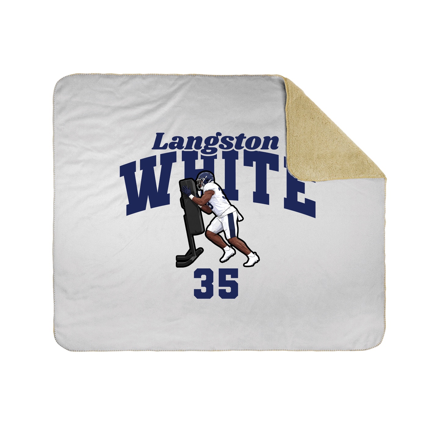 Throw Blanket — Signature Arch in White