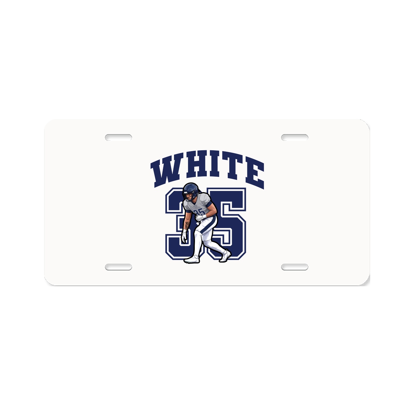 License Plate — Number in Classic
