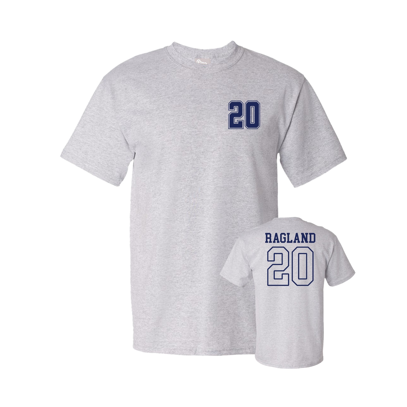 Youth Tee — Chest Back in Grey