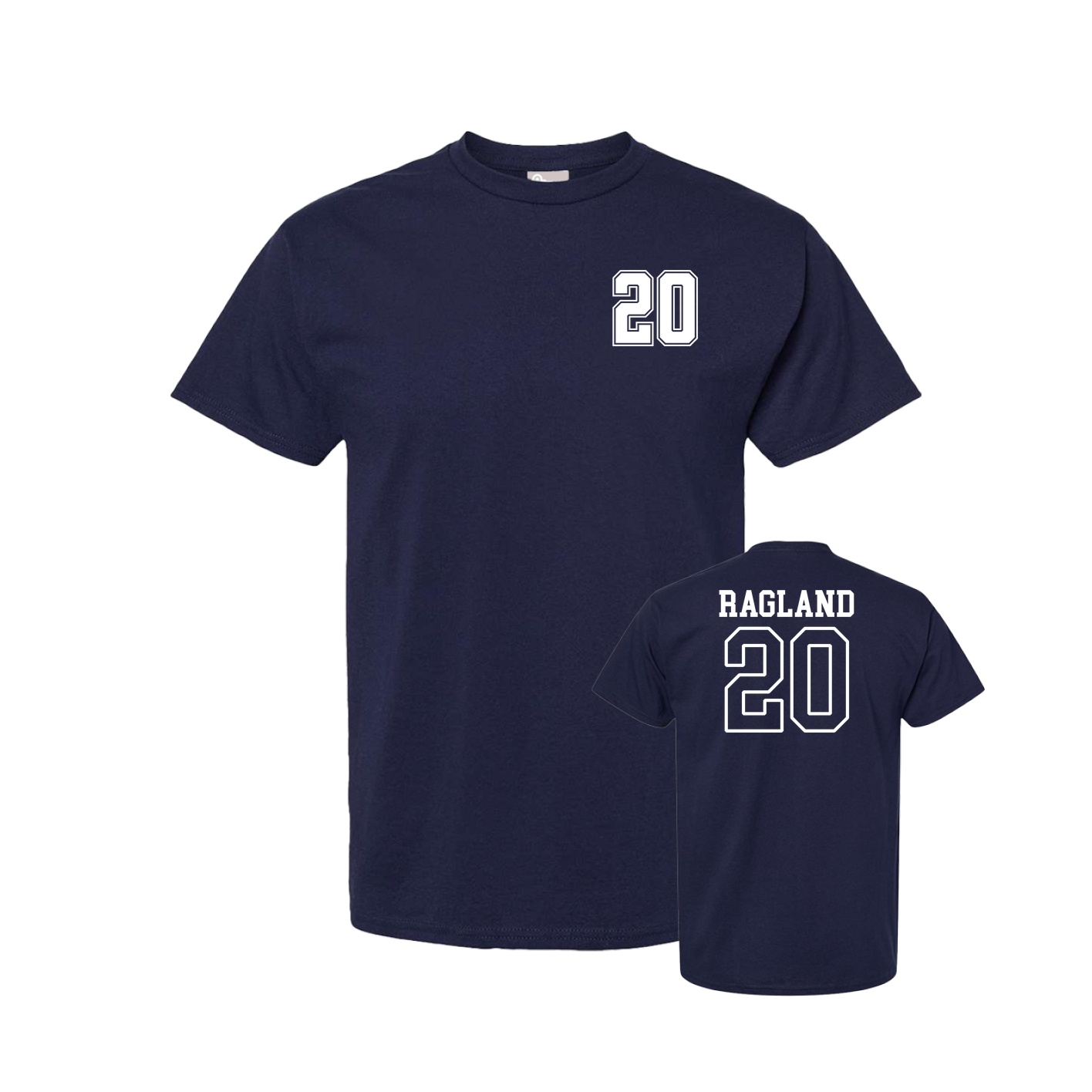 Youth Tee — Chest Back in Navy