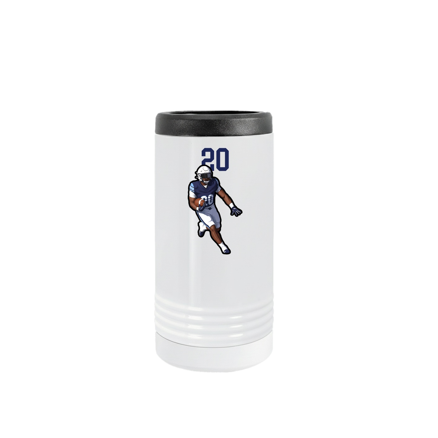 Slim Beverage Holder — Number Top in White