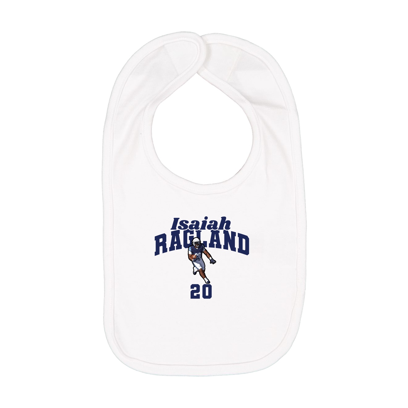 Infant Bib — Signature Arch in White