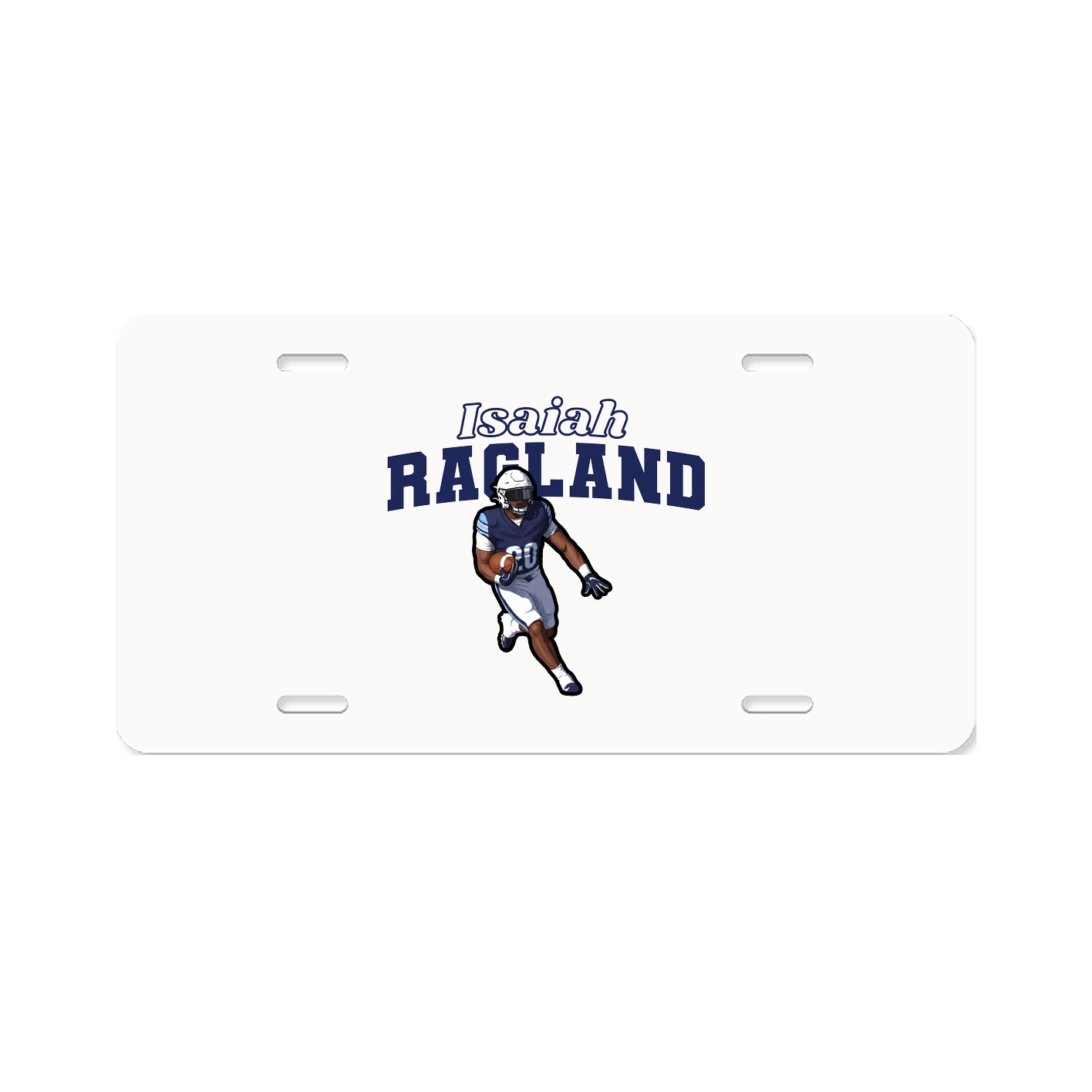 License Plate — Name Arch in Classic
