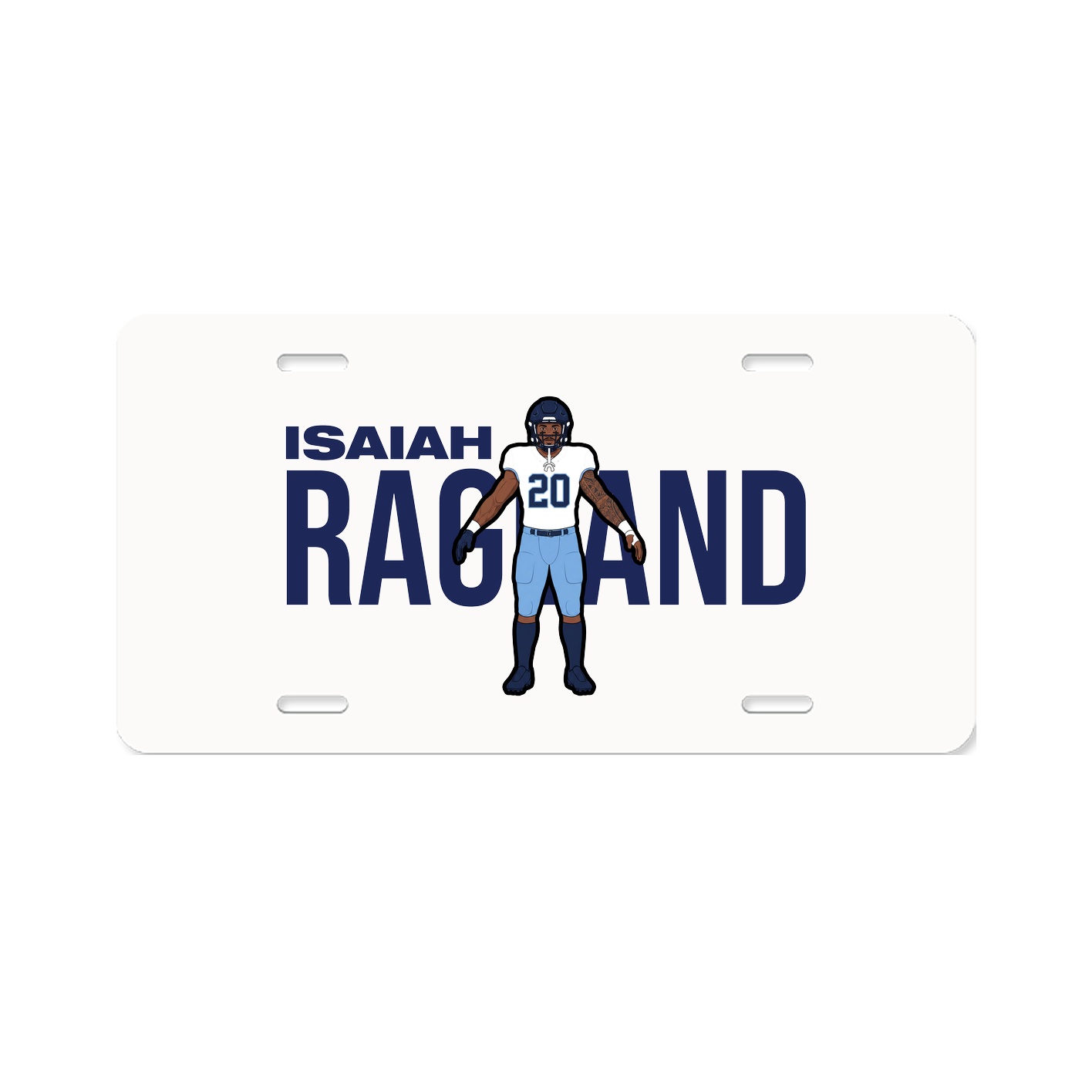 License Plate — Player Name in Classic