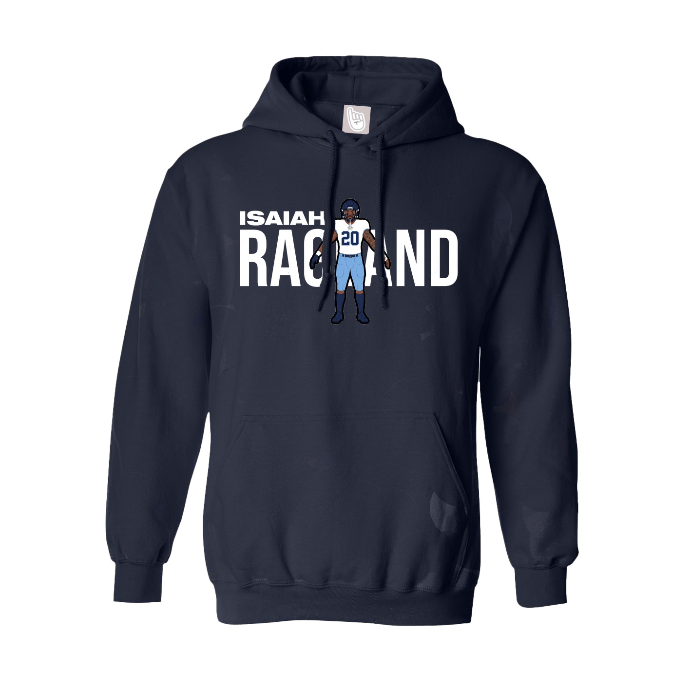 Youth Hoodie — Player Name in Navy