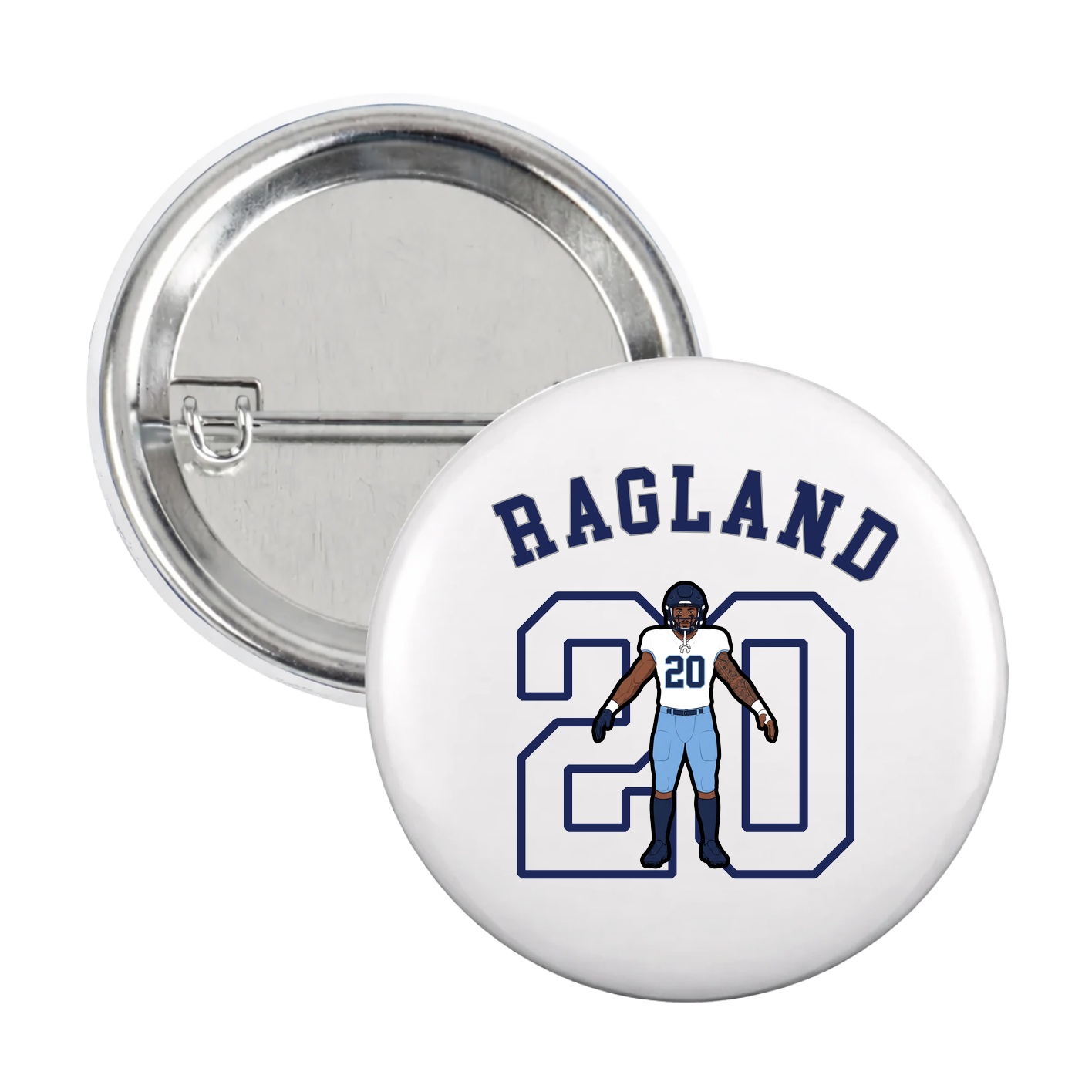 Game Day Button — Shirsey Arch in White