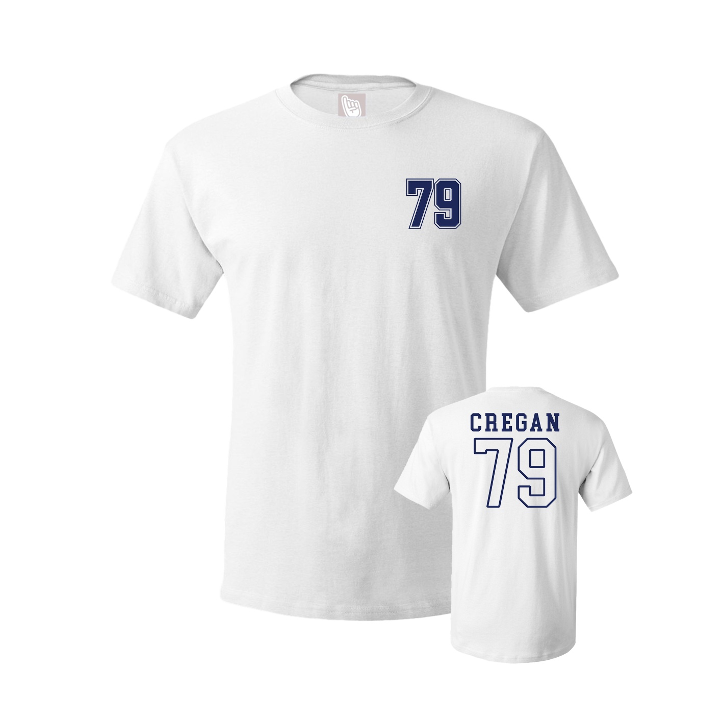 Youth Tee — Chest Back in White