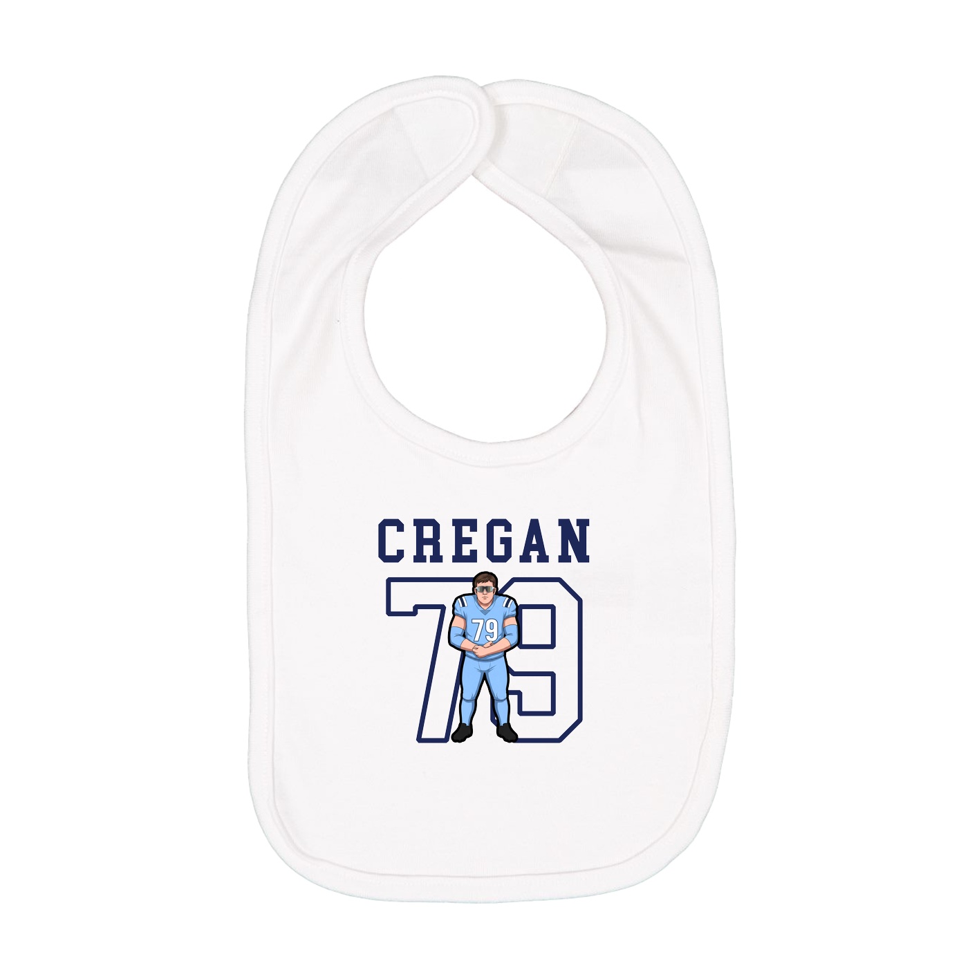 Infant Bib — Shirsey in White