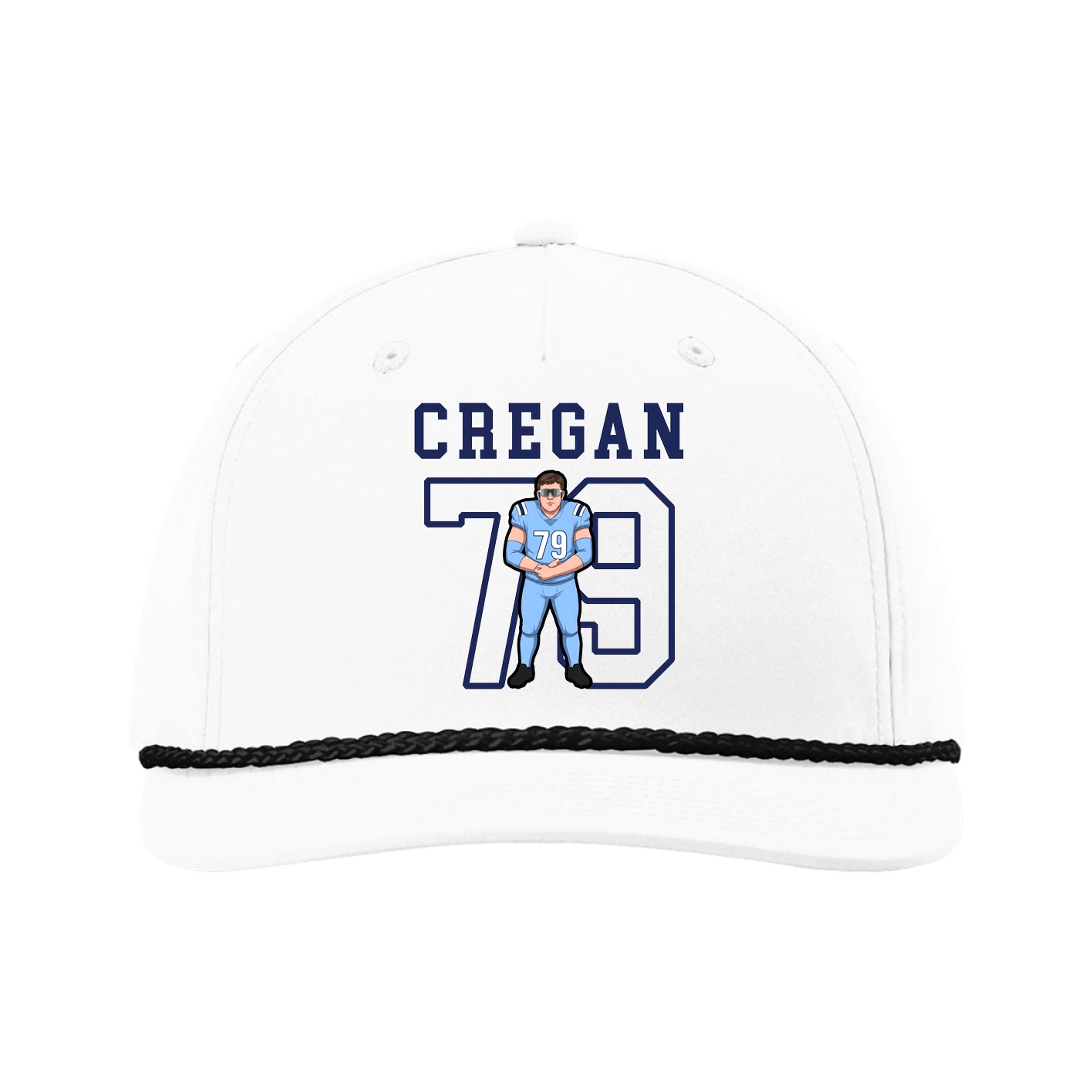 Five-Panel Classic Rope Cap — Shirsey in White