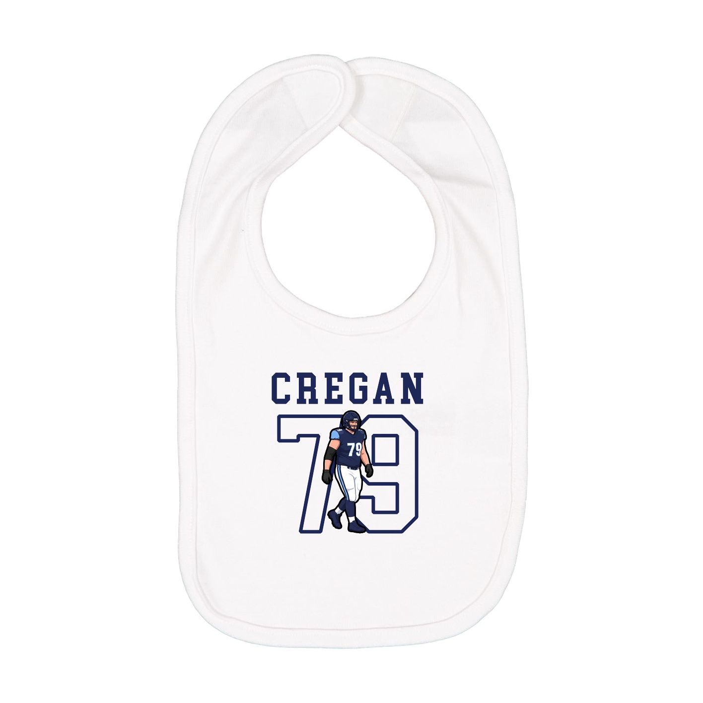 Infant Bib — Shirsey in White