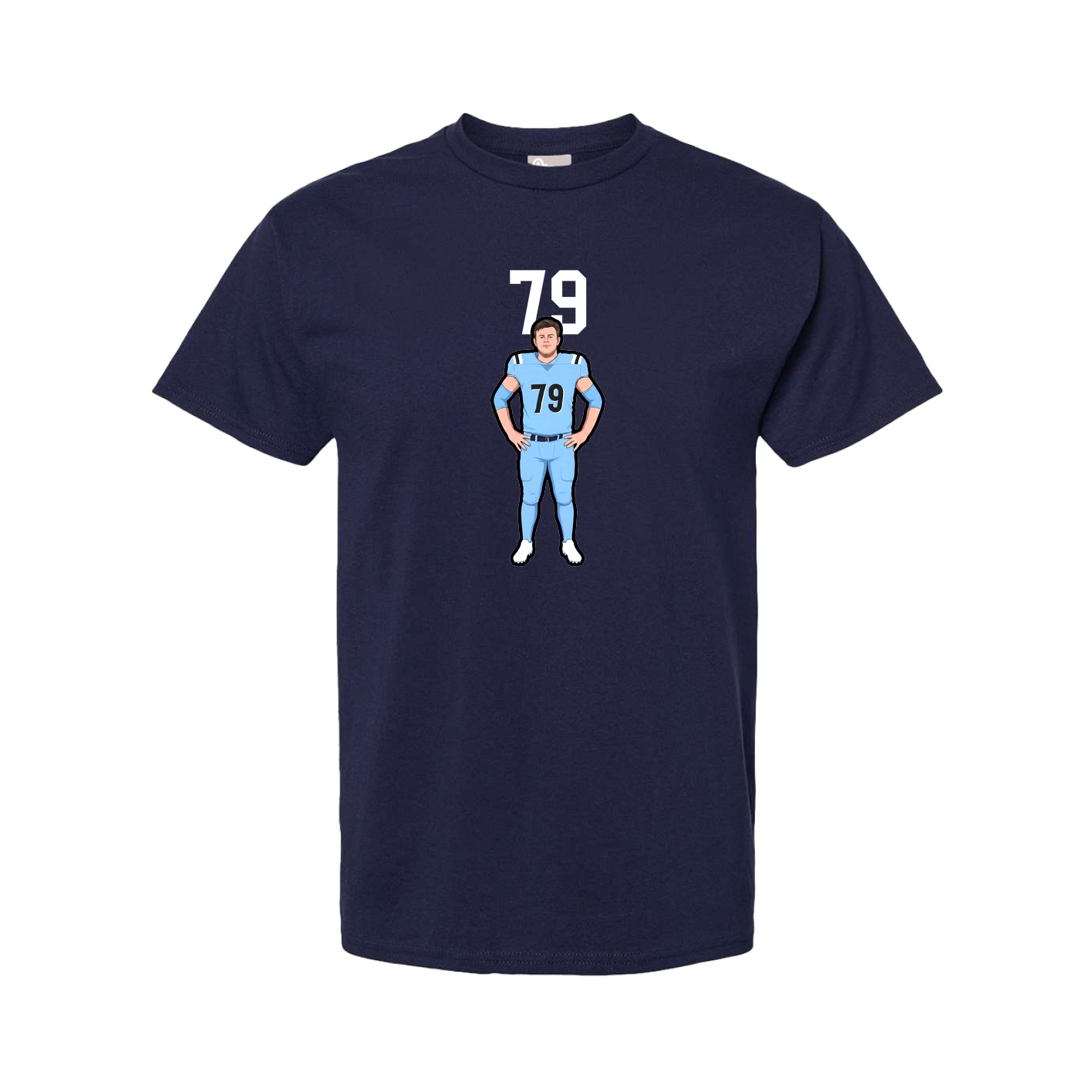 Youth Tee — Number Top in Navy