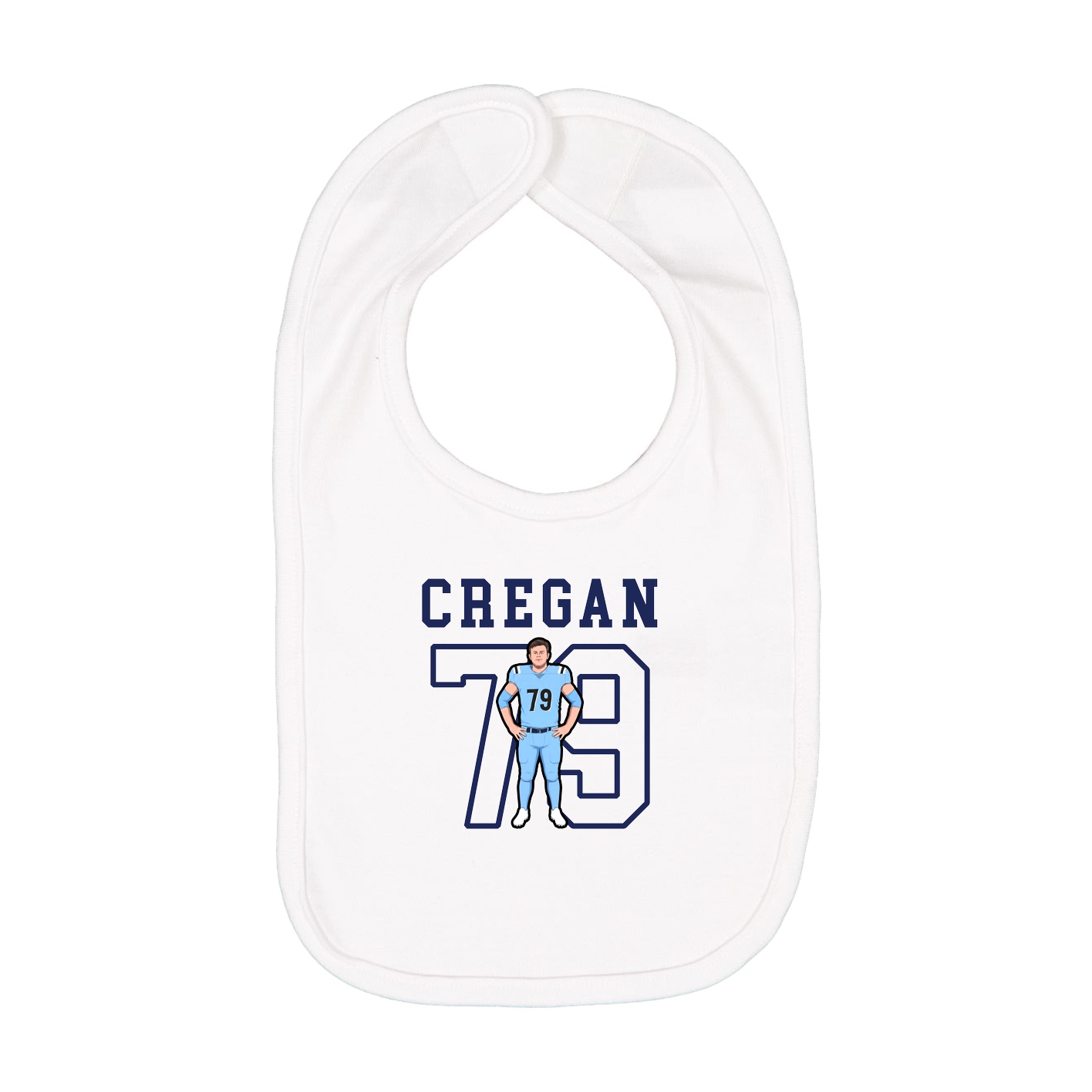 Infant Bib — Shirsey in White